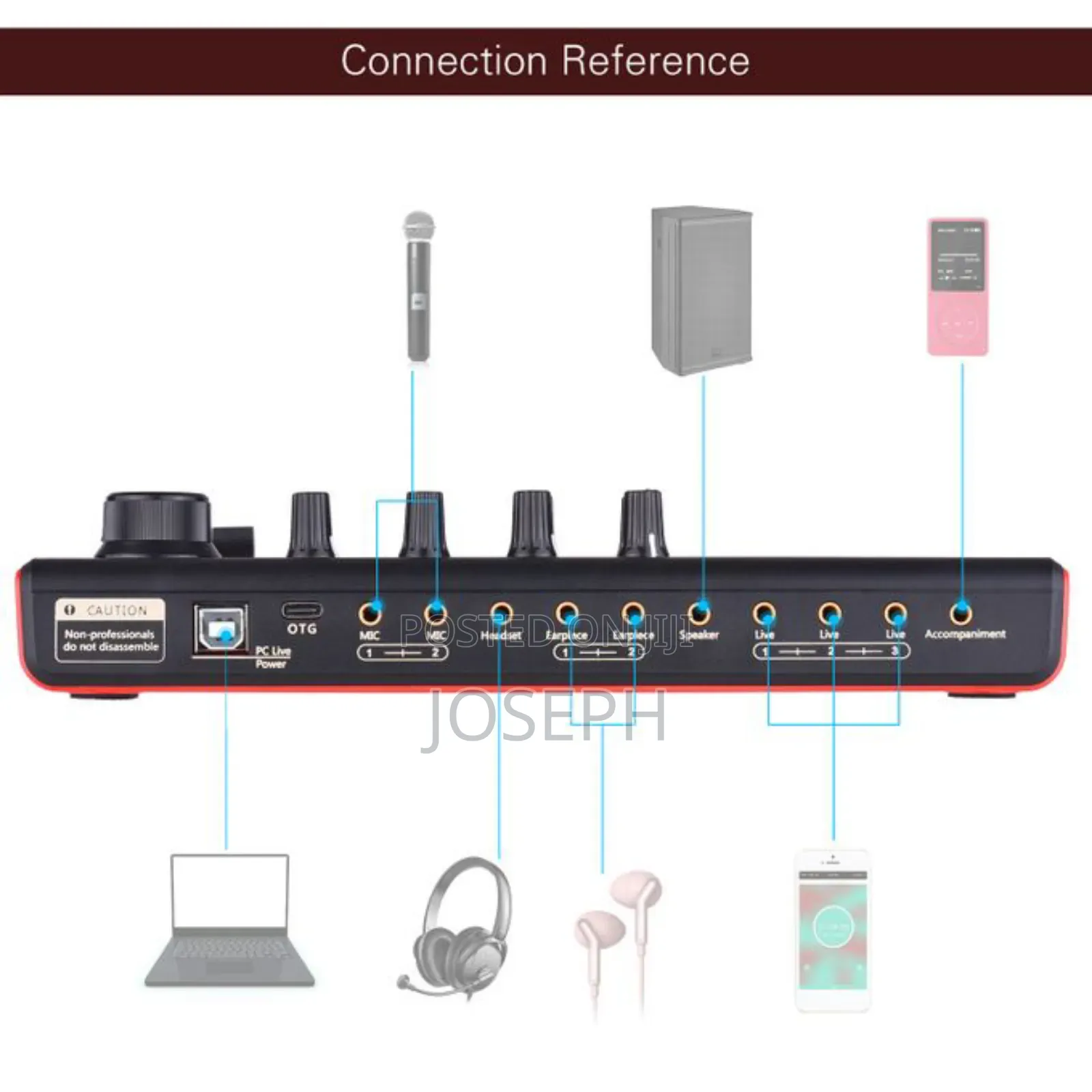 Live Sound Card Mixer