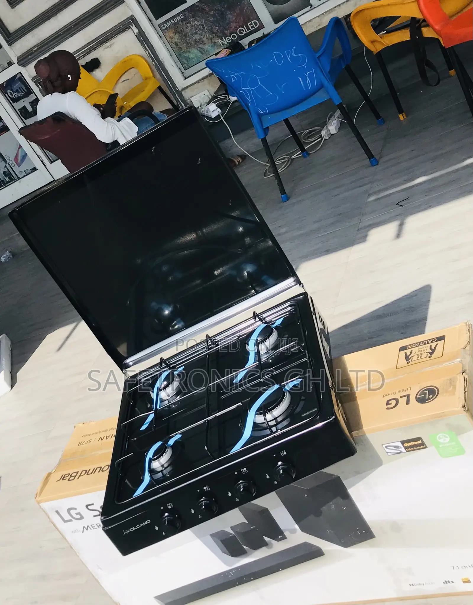 Fresh in Box (Black) 4 Mini Gas Volcano Tabletop