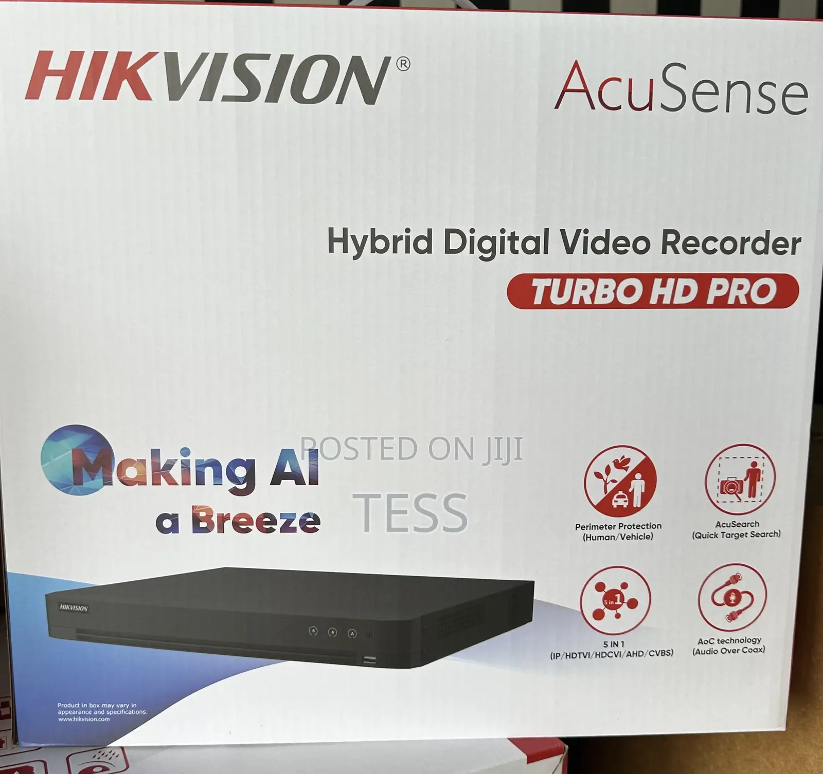 Hikvision 16ch DVR Acusense Ai /5mp 2hdd Slot