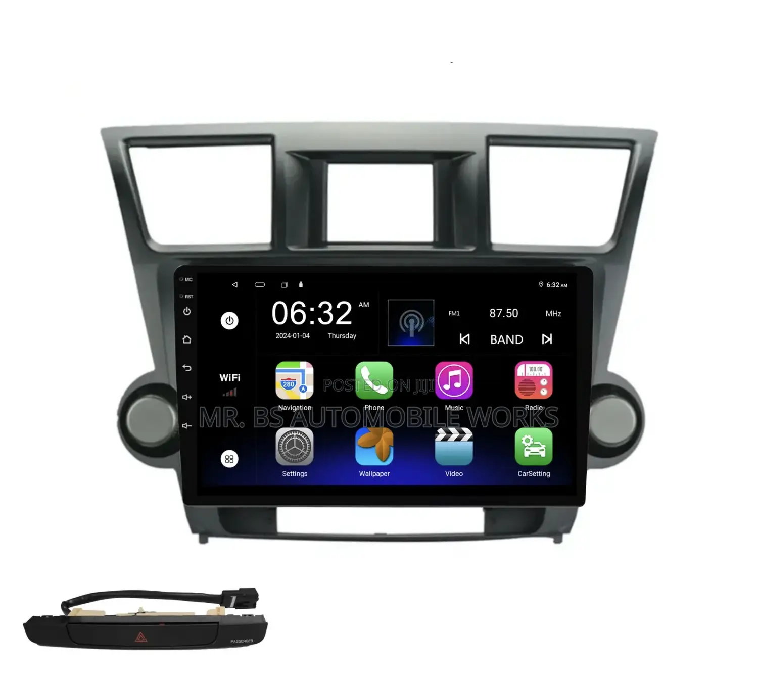 Toyota Highlander Android 2008 To 2013