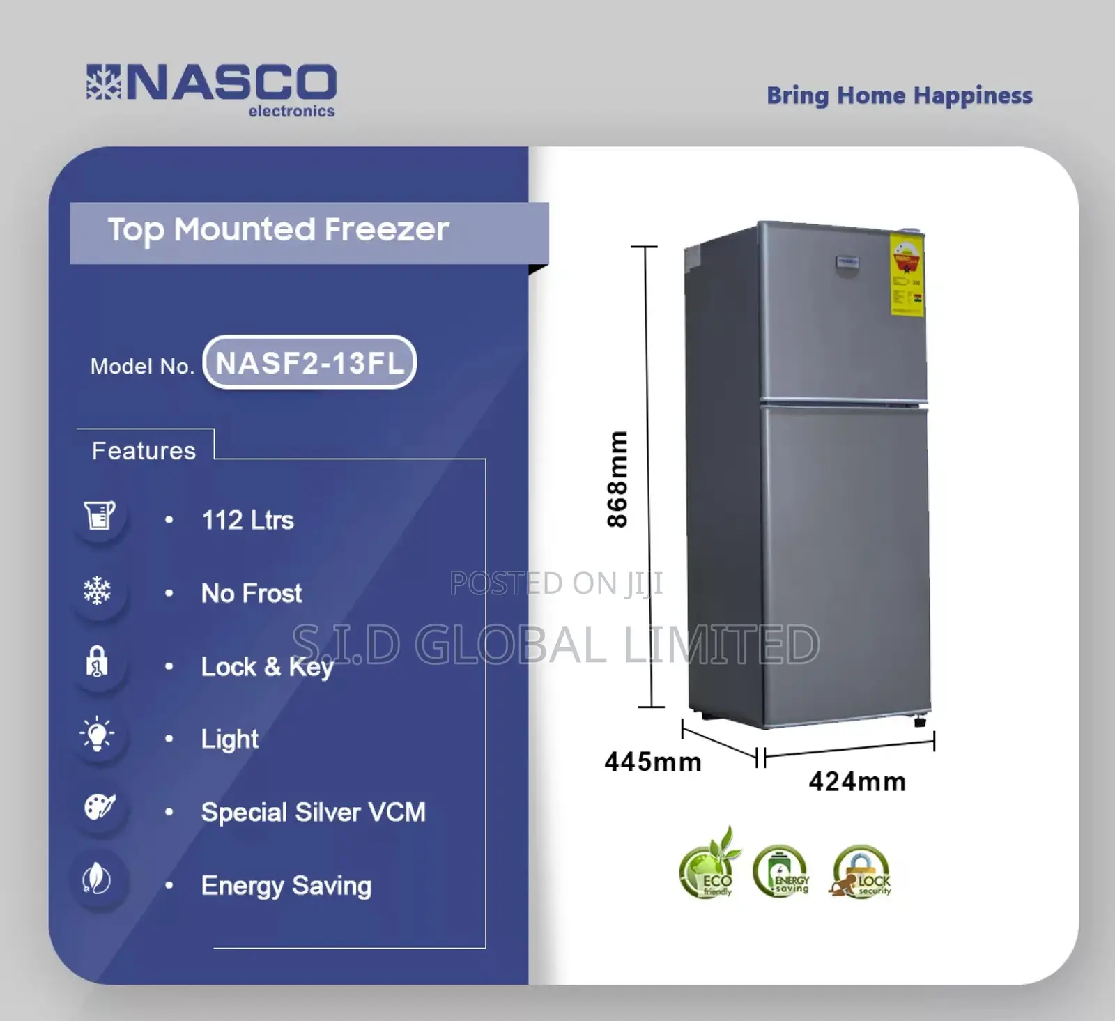Freshness Guaranteed With Nasco-112ltr-Table-Top-Fridge