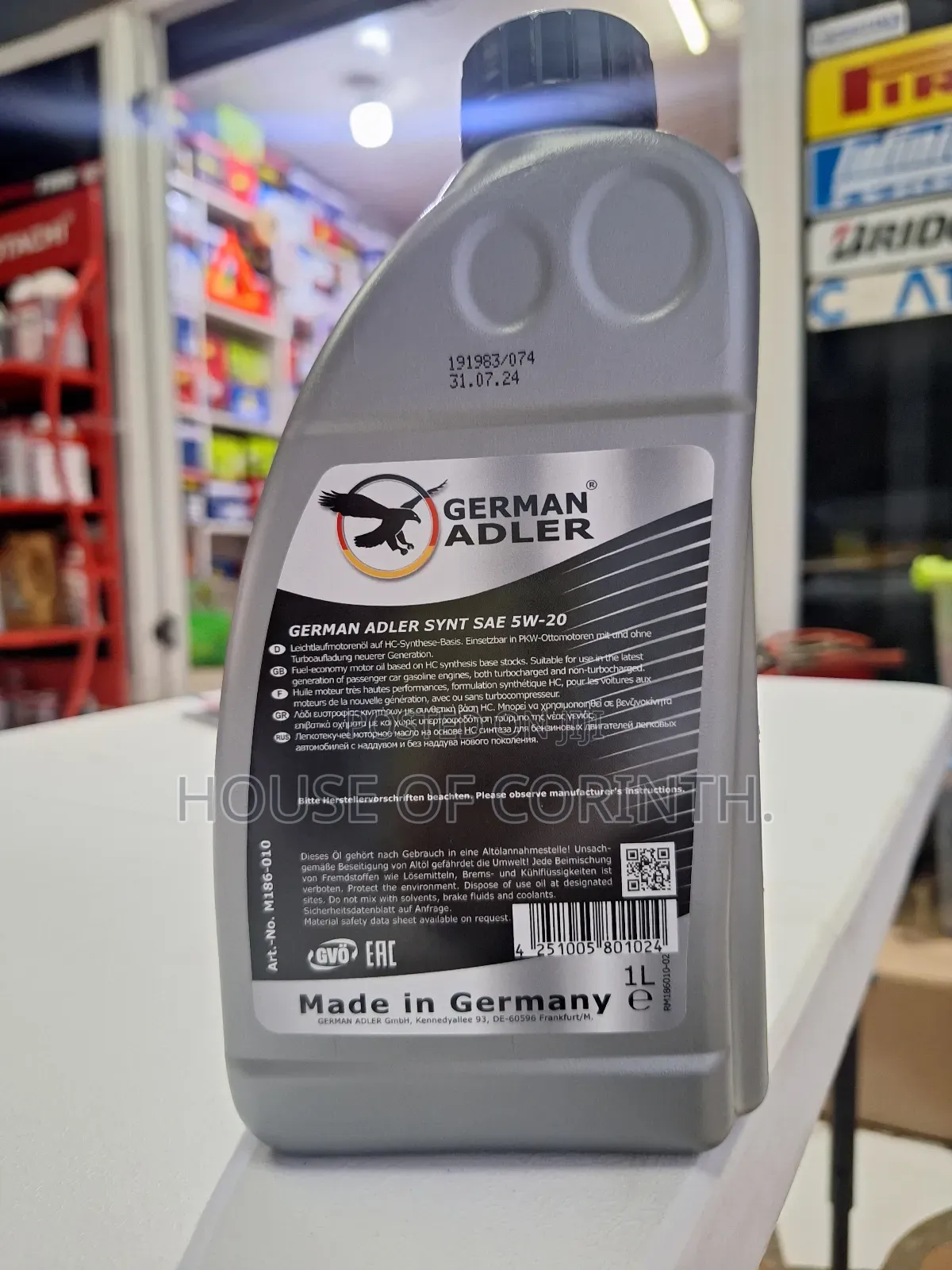 5w20 German Adler Synthetic Engine Oil 1l