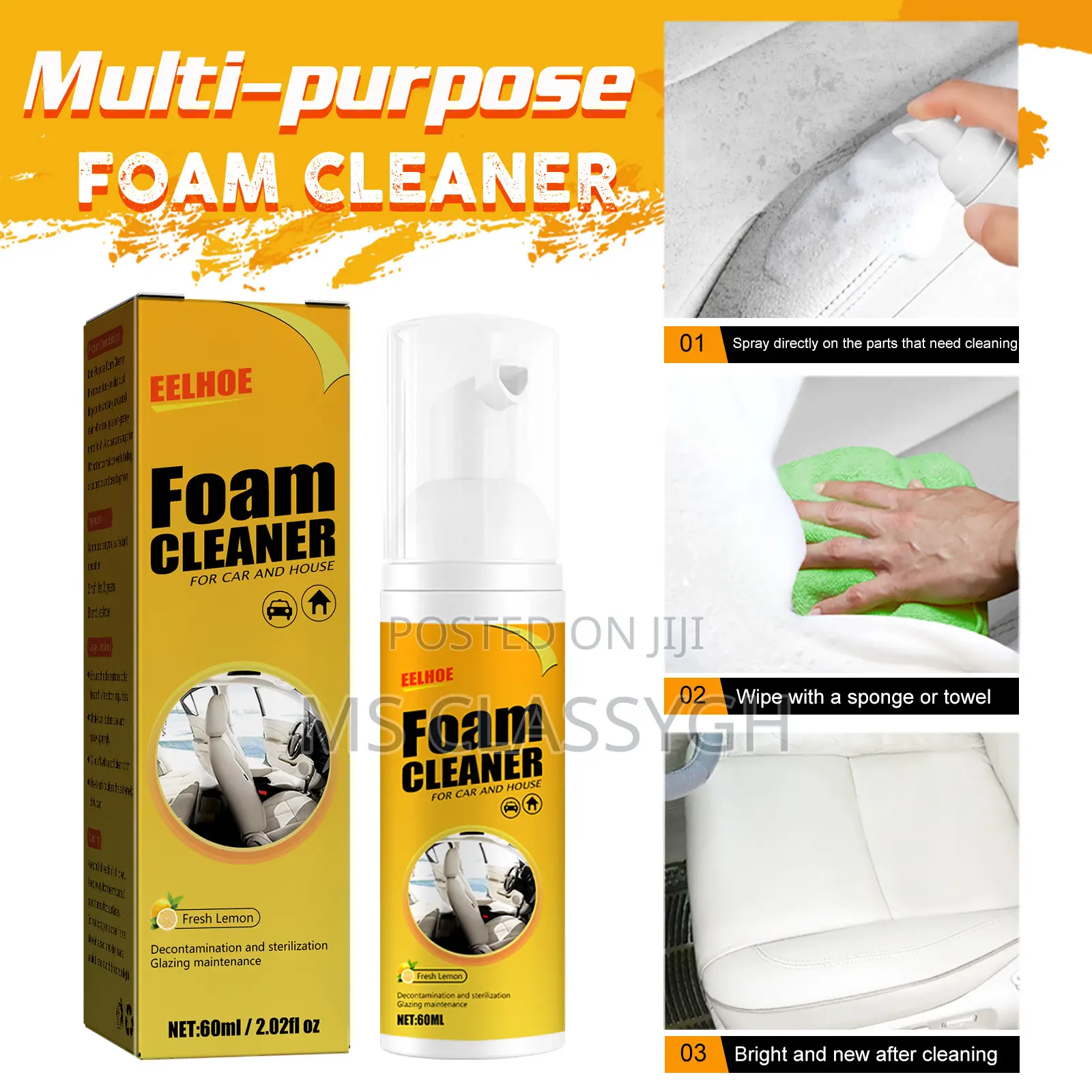 Multi-purpose Foam Cleaner Rust Remover Cleaning Car House S