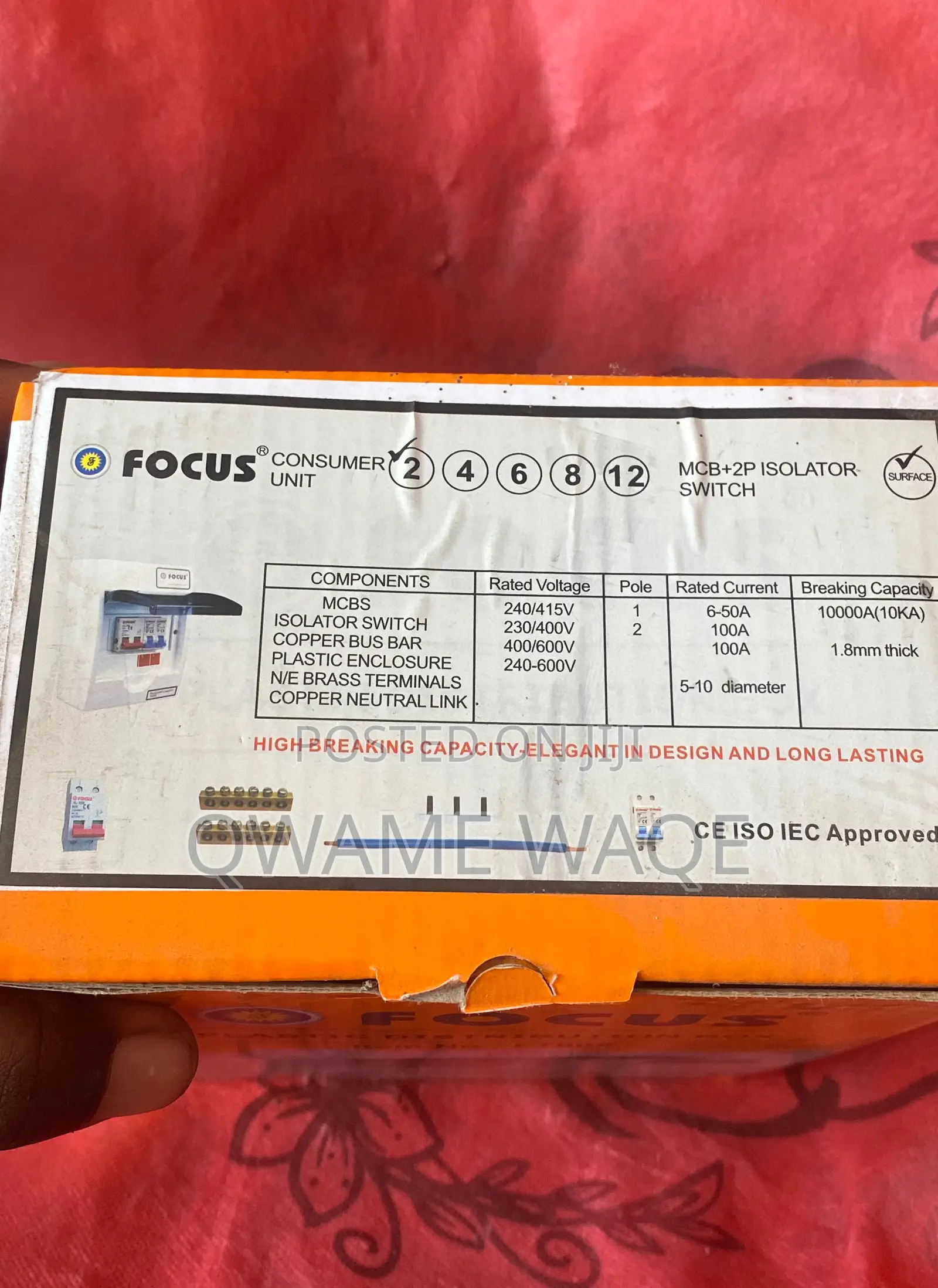 Focus Consumer Unit 2 Way