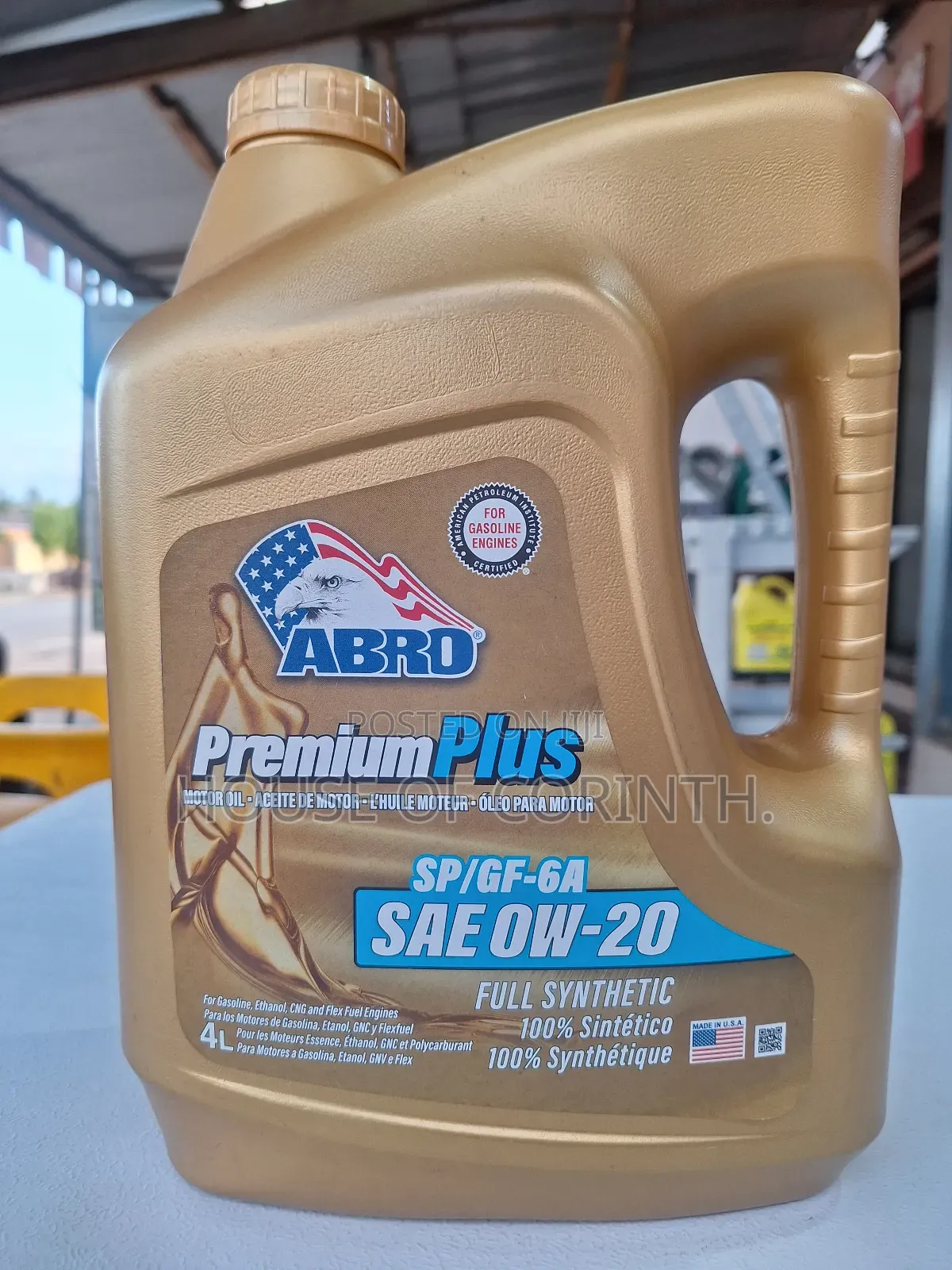 0W20 Synthetic Engine Oil. ABRO-USA 4L