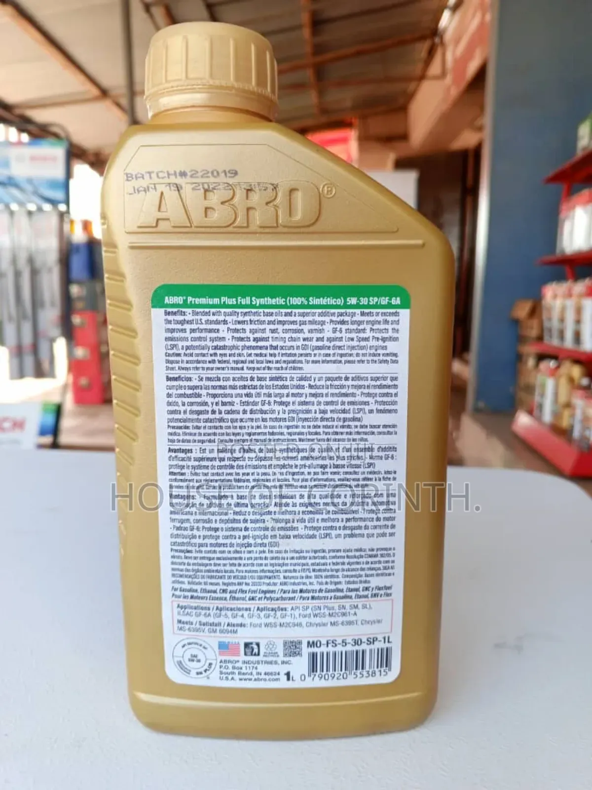 5W30 Synthetic Engine Oil. ABRO-USA 1L