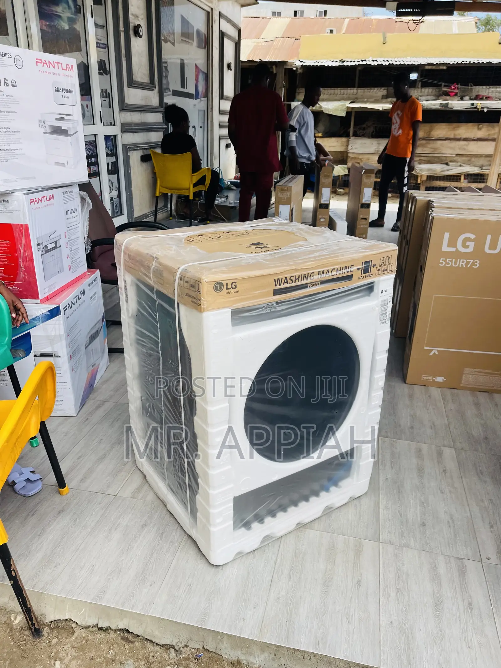 Elegant LG F2T2TYMIS 8kg Smart Washing Machine(Black).