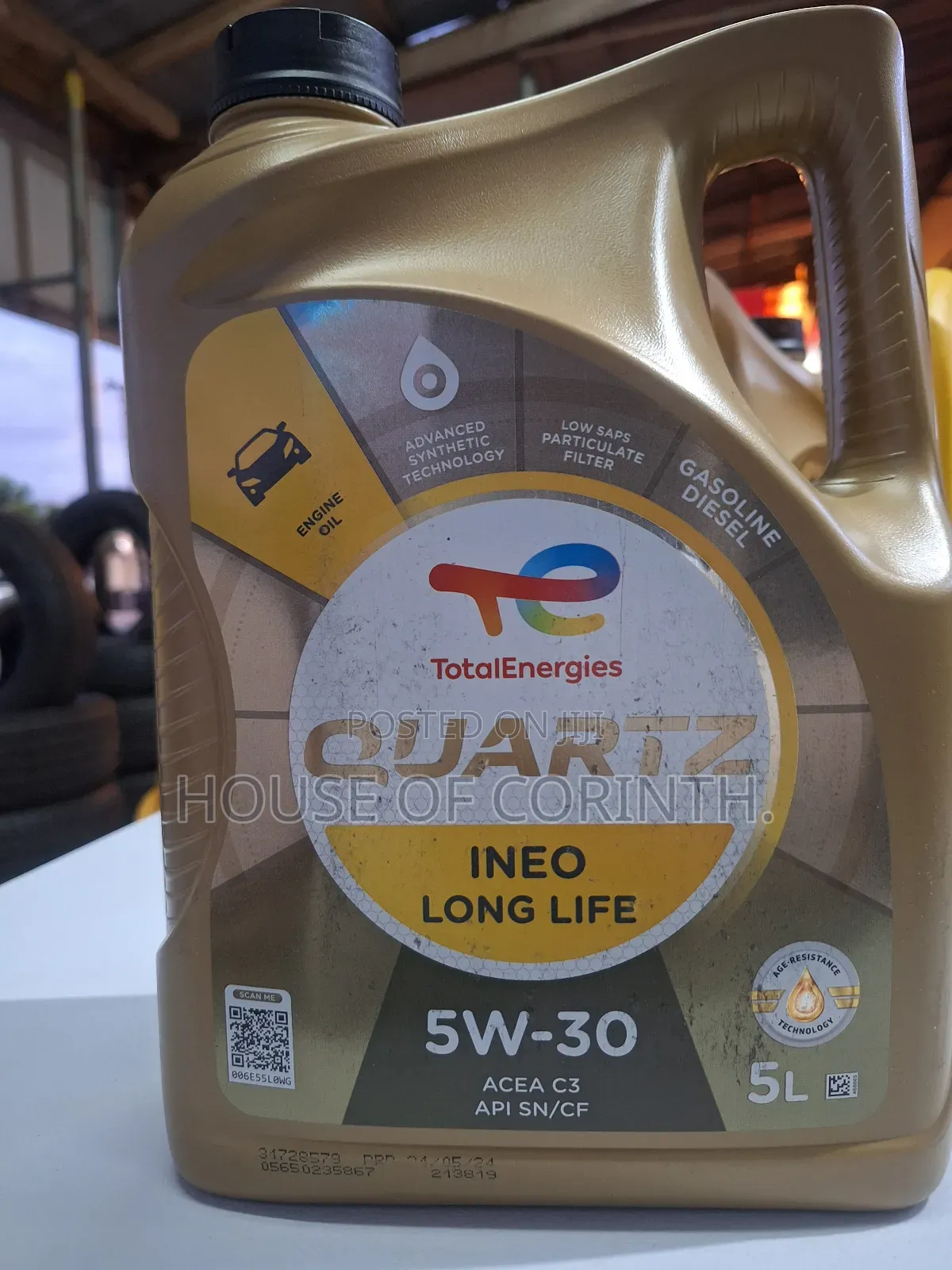 5w30 Total Quartz Ineo Long Life Synthetic Engine Oil 5l