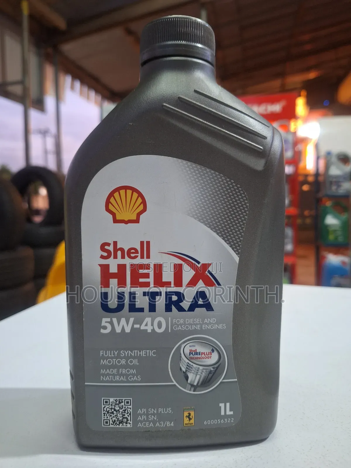 Shell Ultra 5w40 Synthetic Engine Oil 1L