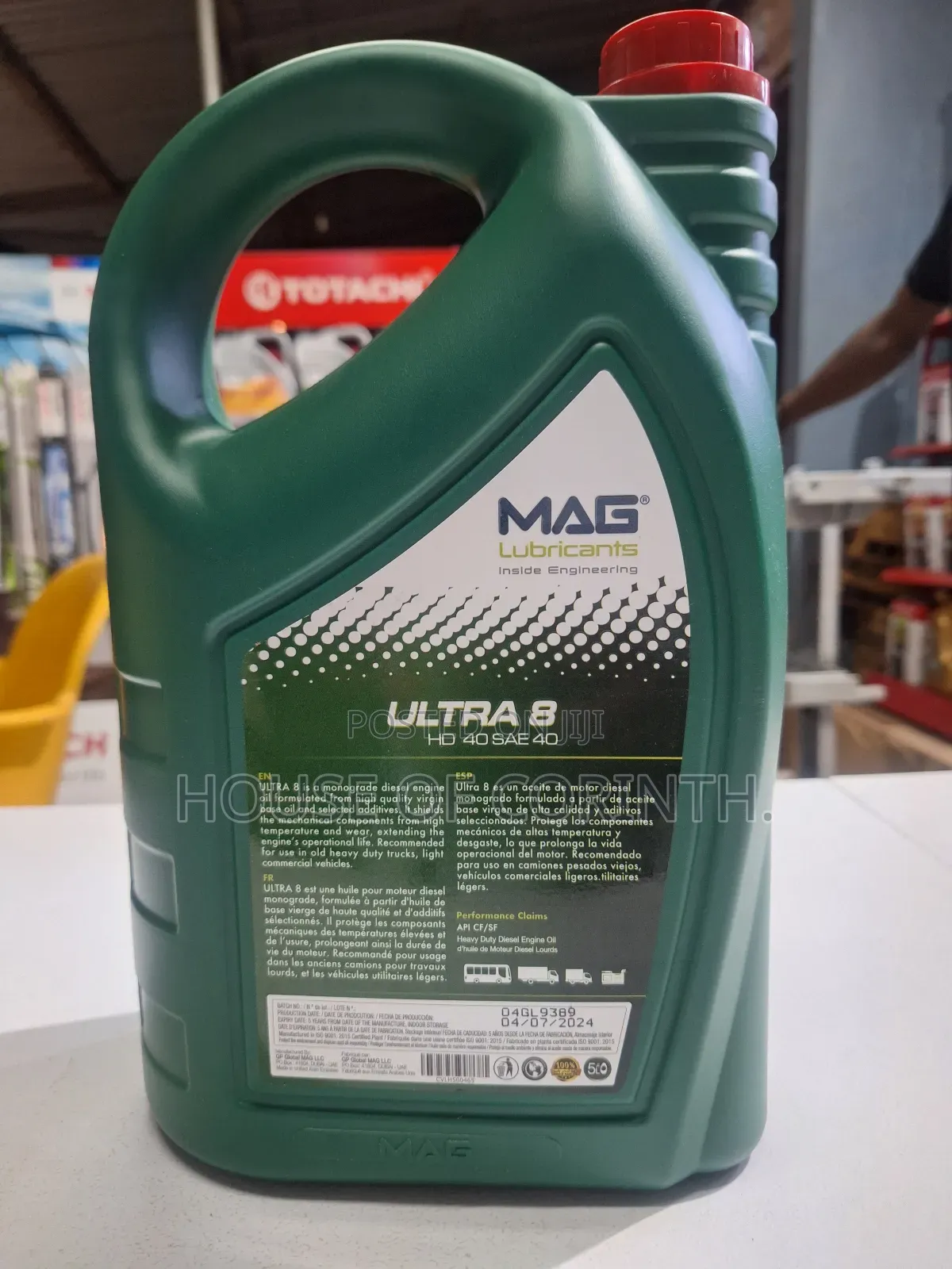 Mag Ultra8 Hd40 Engine Oil for Diesel Engines 5l