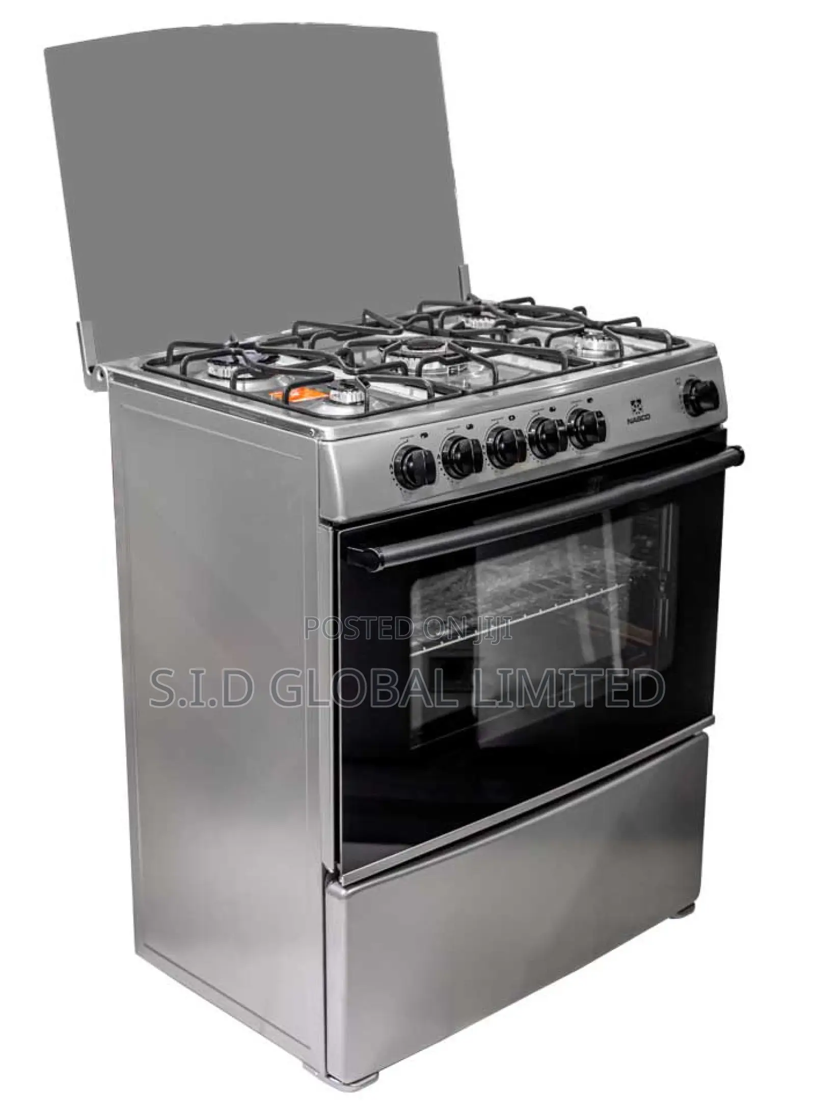 Cook With NASCO-5-BURNER-GAS-COOKER-WITH-OVEN- -GRILL
