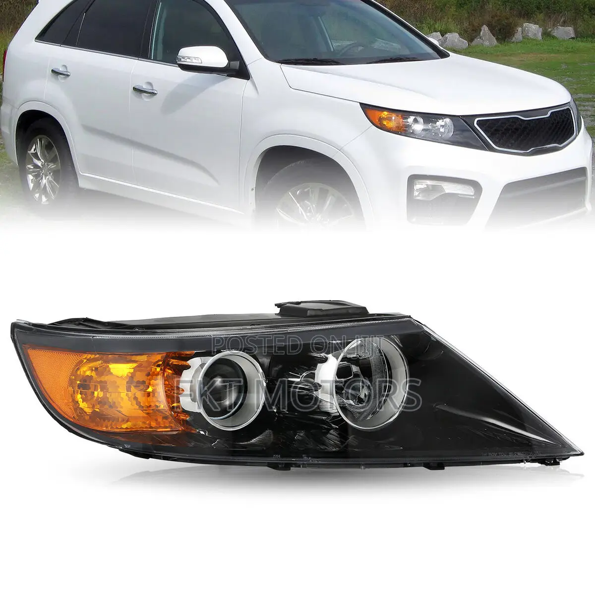 Kia Sorento Headlight Pair 2011/2012/2013/2014/2015/2016