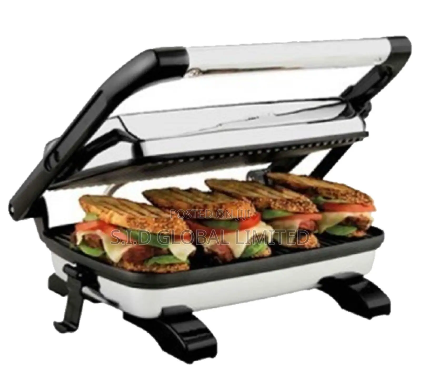 Big Flat Size Nasco 2000 Watt Sandwich Maker Gc1700-Cb