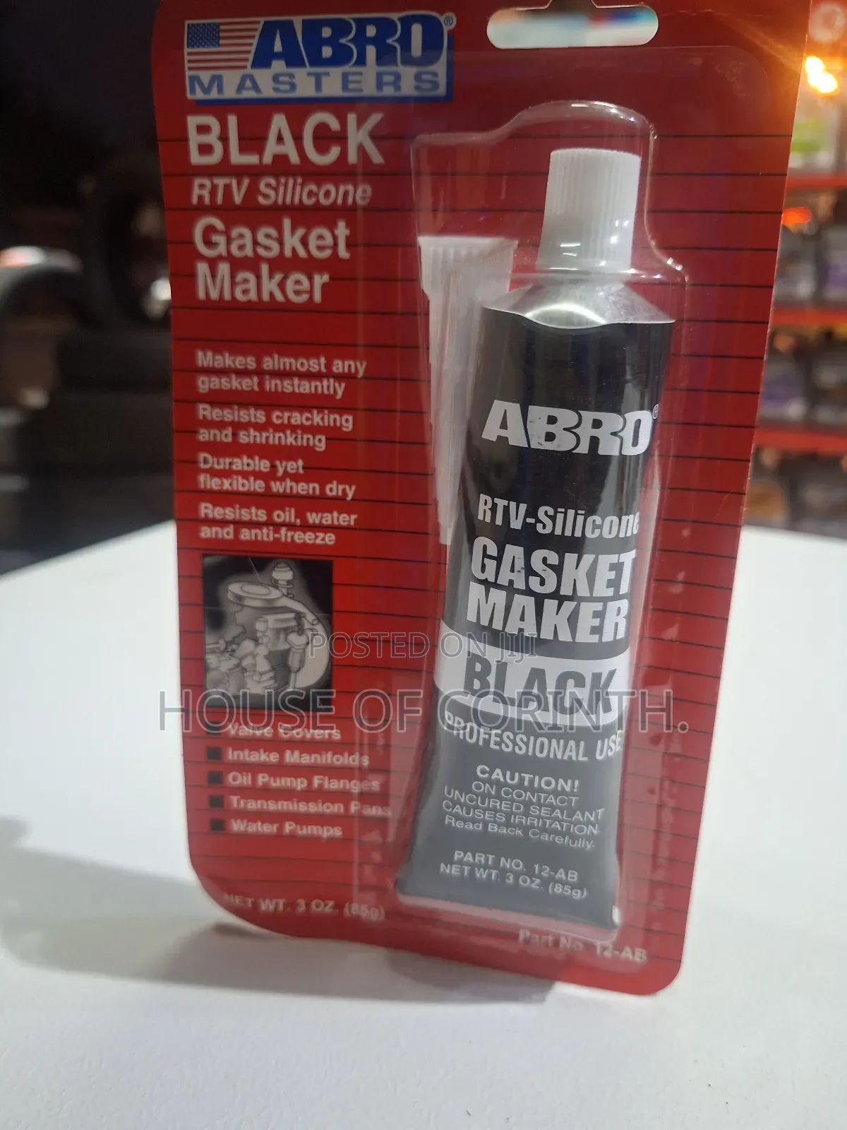 Gasket Maker Black - ABRO-USA RTV Silicone