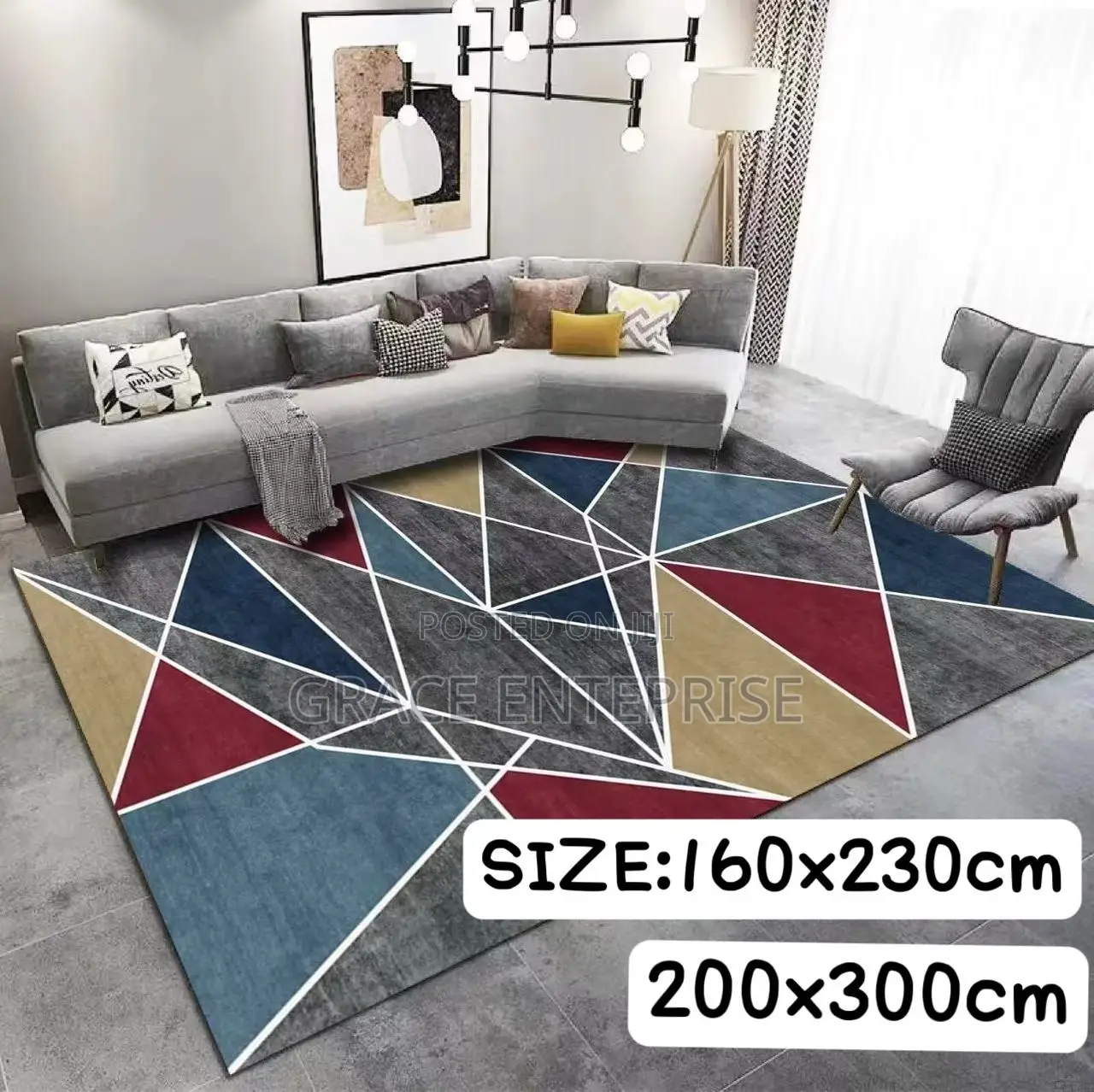 Interior Stylish Modern 3D Carpert