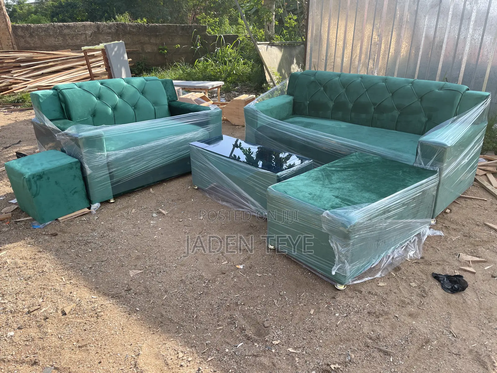 Green Fabric Sofa for Sale