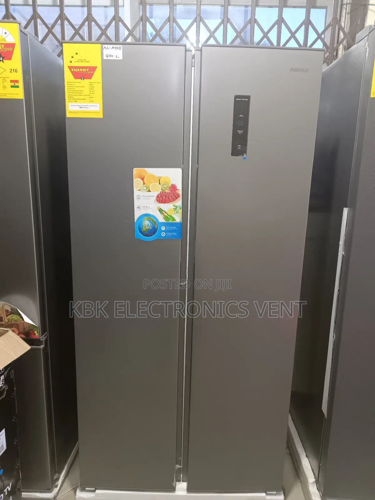 Asano 400ltr Side /Side Refrigerator