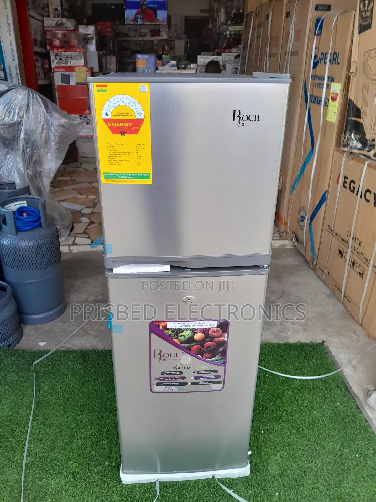 ROCH Double Door Fridge 138 Litres Top Freezer