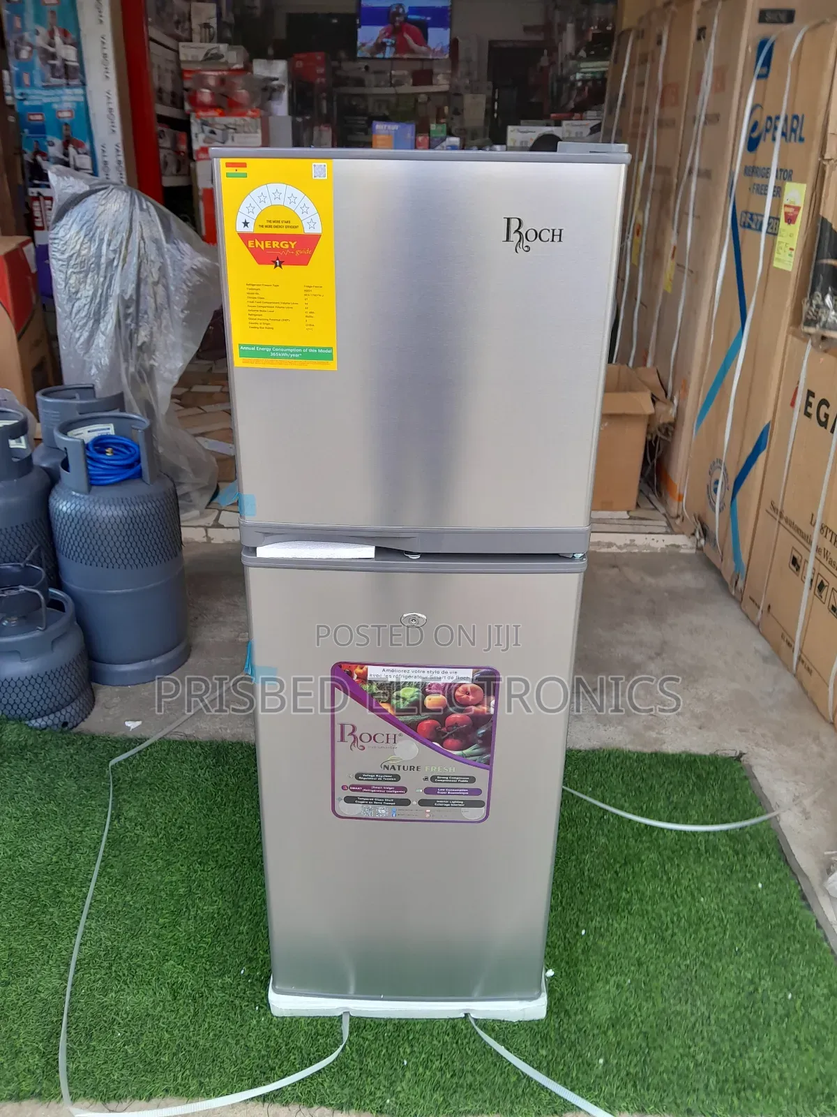 ROCH Double Door Fridge 138 Litres Top Freezer