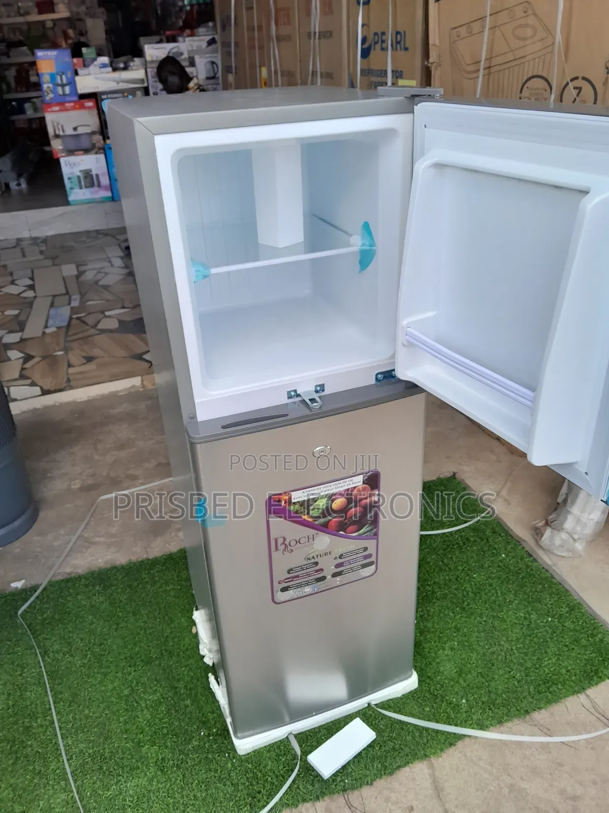 ROCH Double Door Fridge 138 Litres Top Freezer