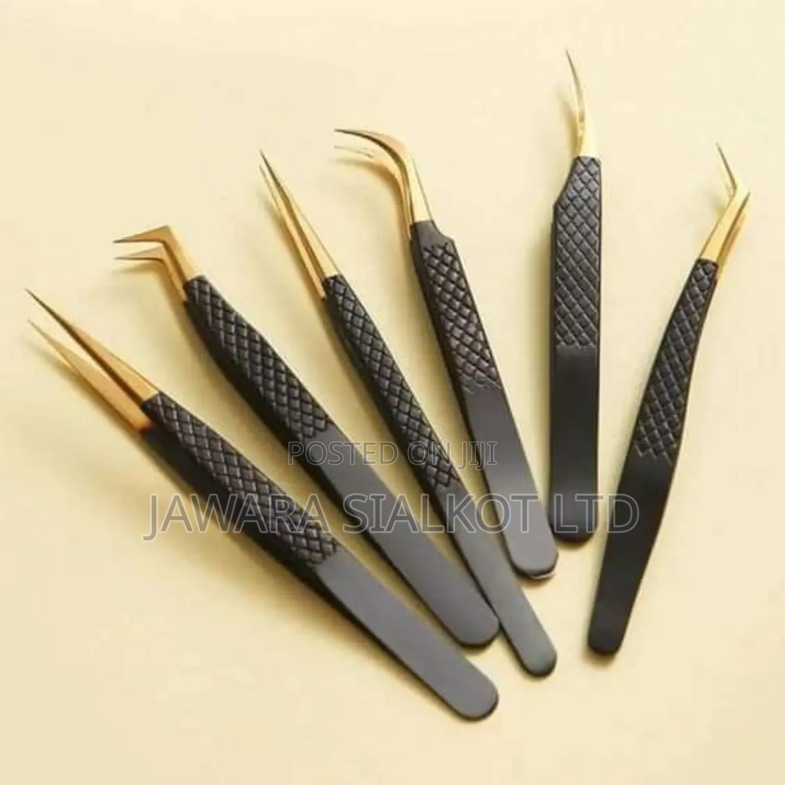 Eyelash Extension Tweezer With Fiber Tip Stainless Steel
