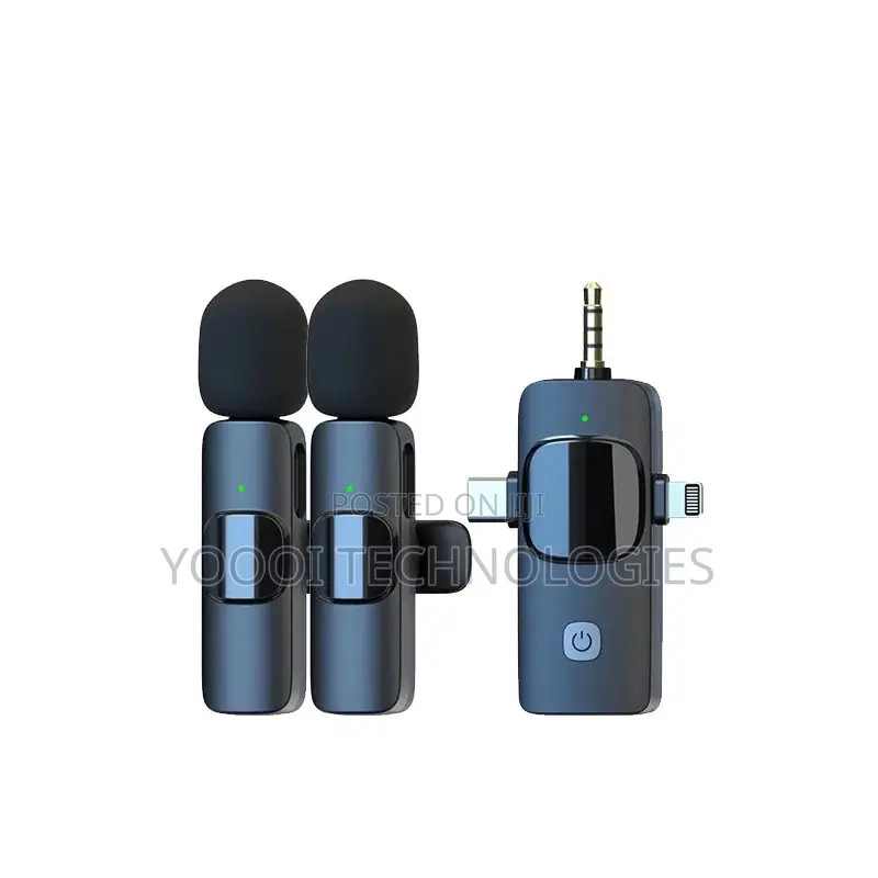 Wireless 3 In1 Dual Lavaliere Microphone