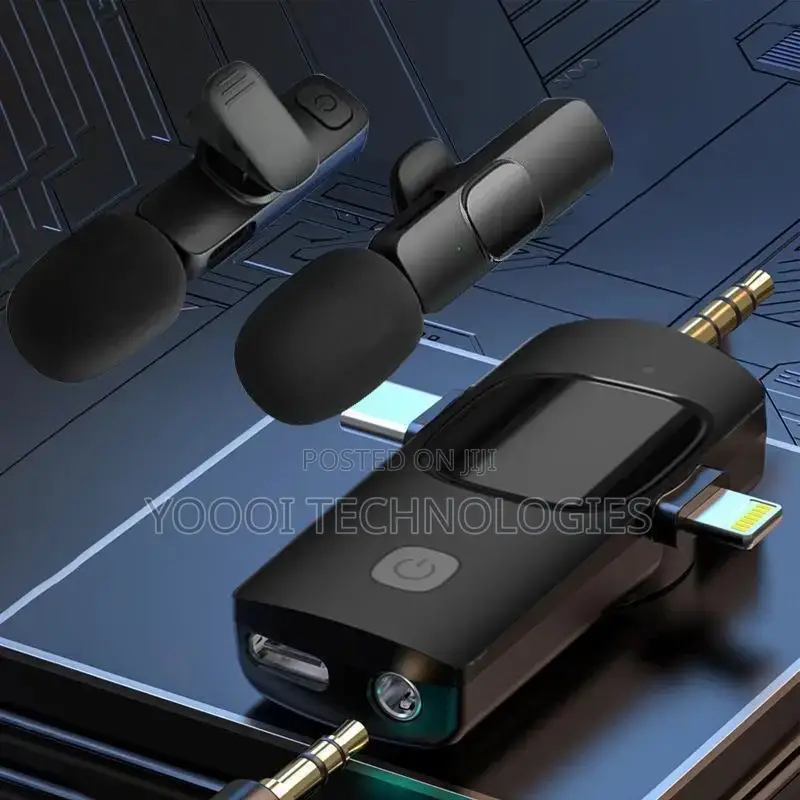 Wireless 3 In1 Dual Lavaliere Microphone