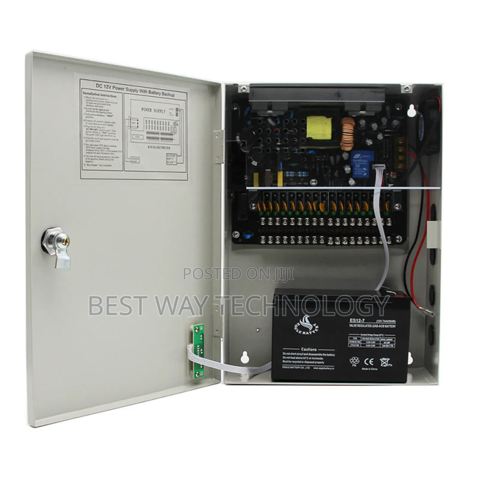 CCTV Power Supply With Battery Support