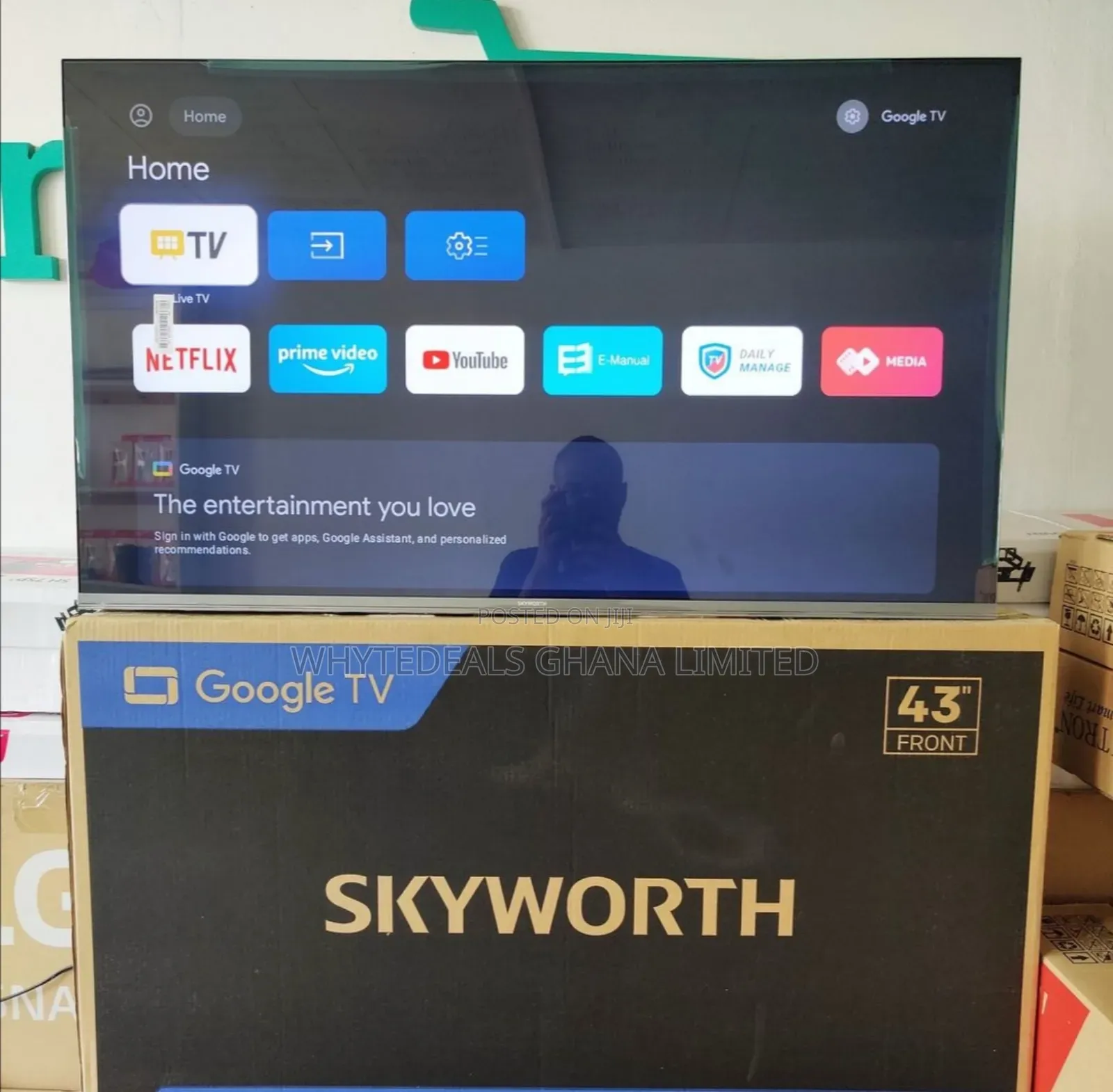 Skyworth 43” FHD Smart Android Netflix Bluetooth Led Tv 2025