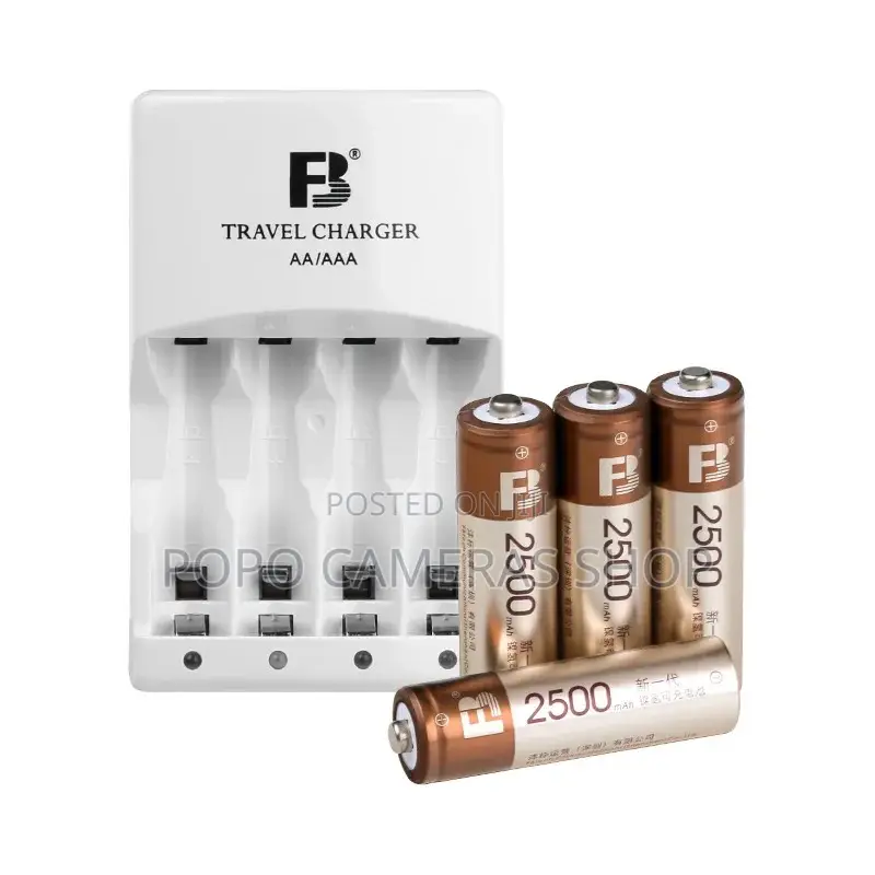 Original FB AA Rechargeable Batteries With Charger