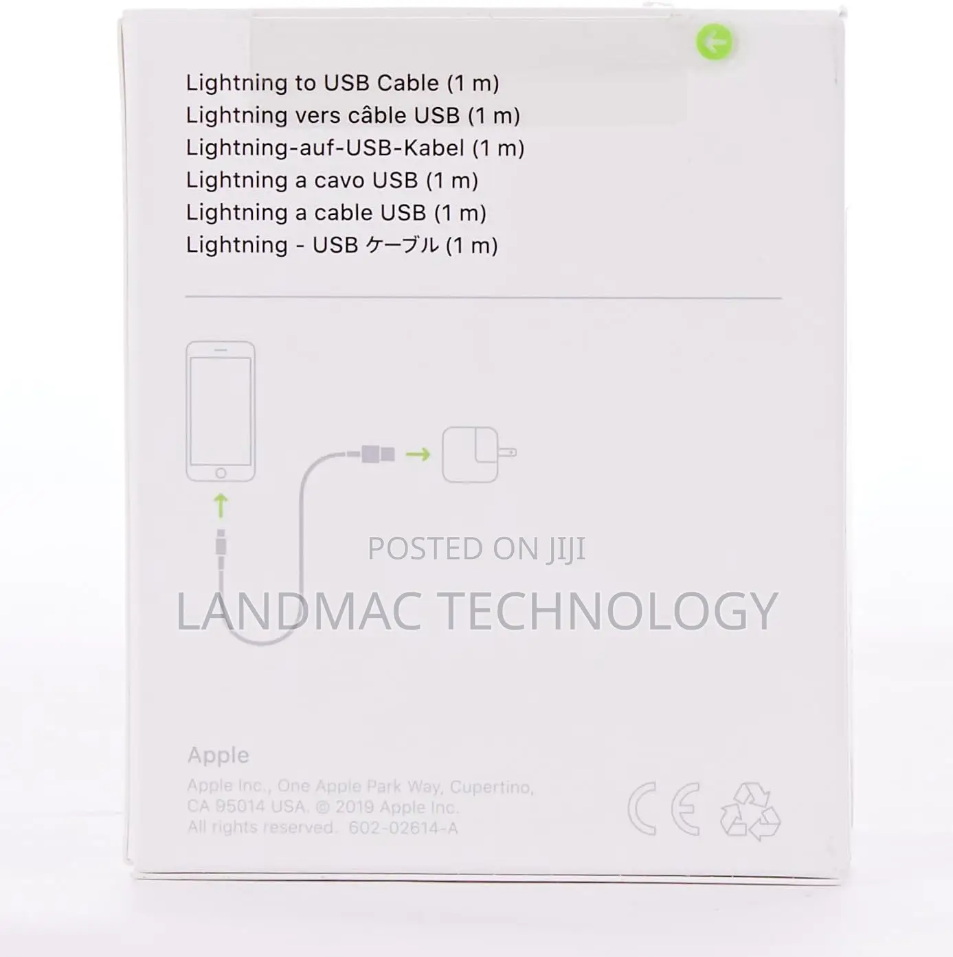 Apple Lightning To USB Cable (1m) Pack Of 1