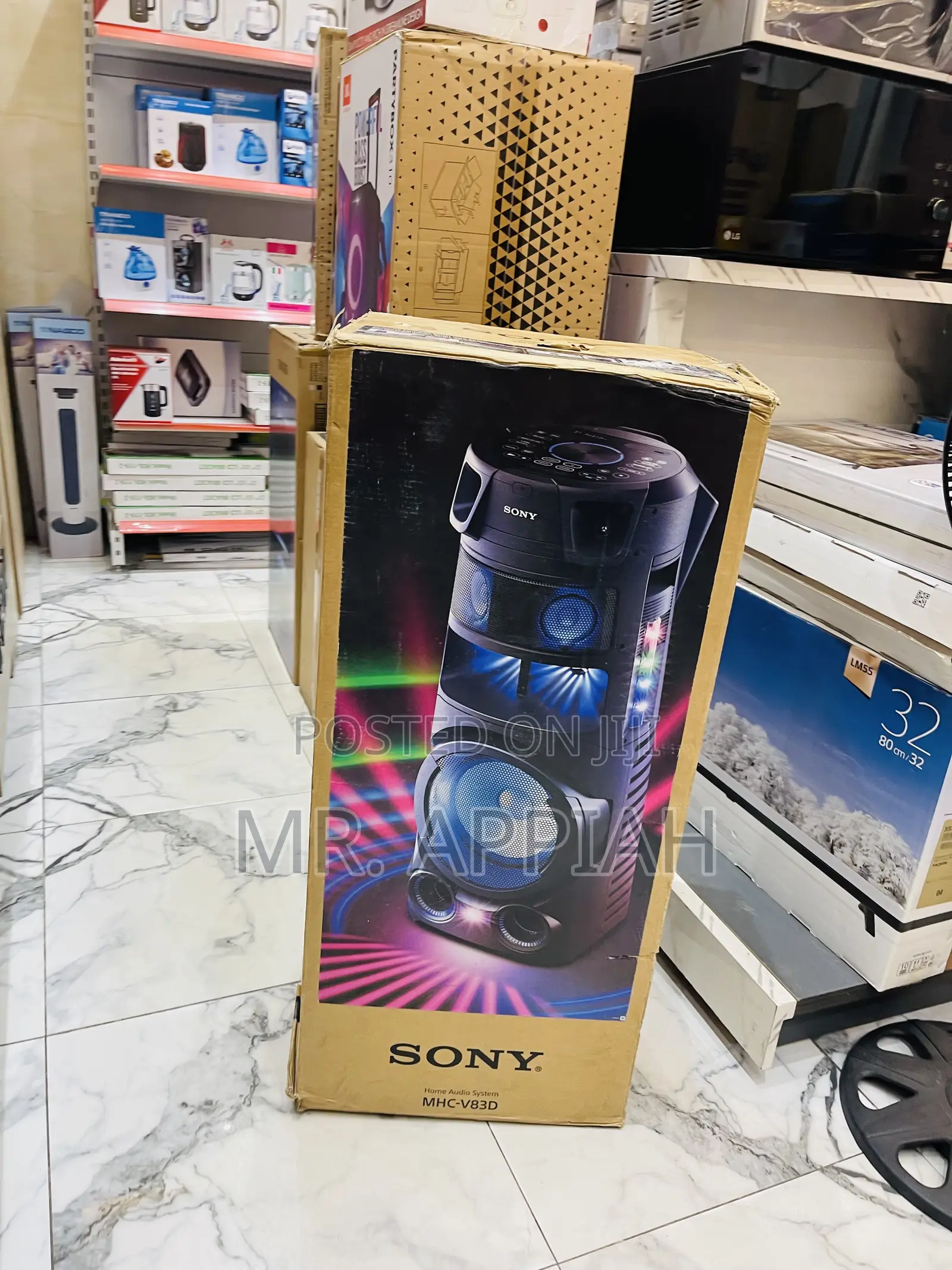 Floor Standing Sony V83 Portable Bluetooth Speaker(Black).