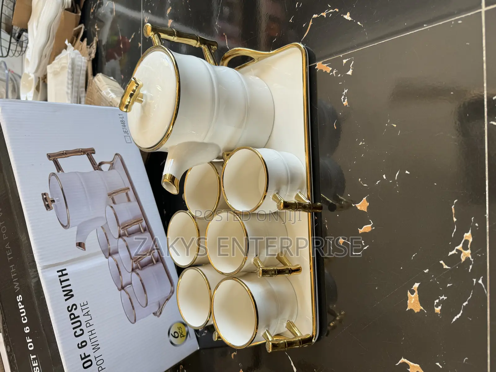 Luxury Tea Pot Set With Tray