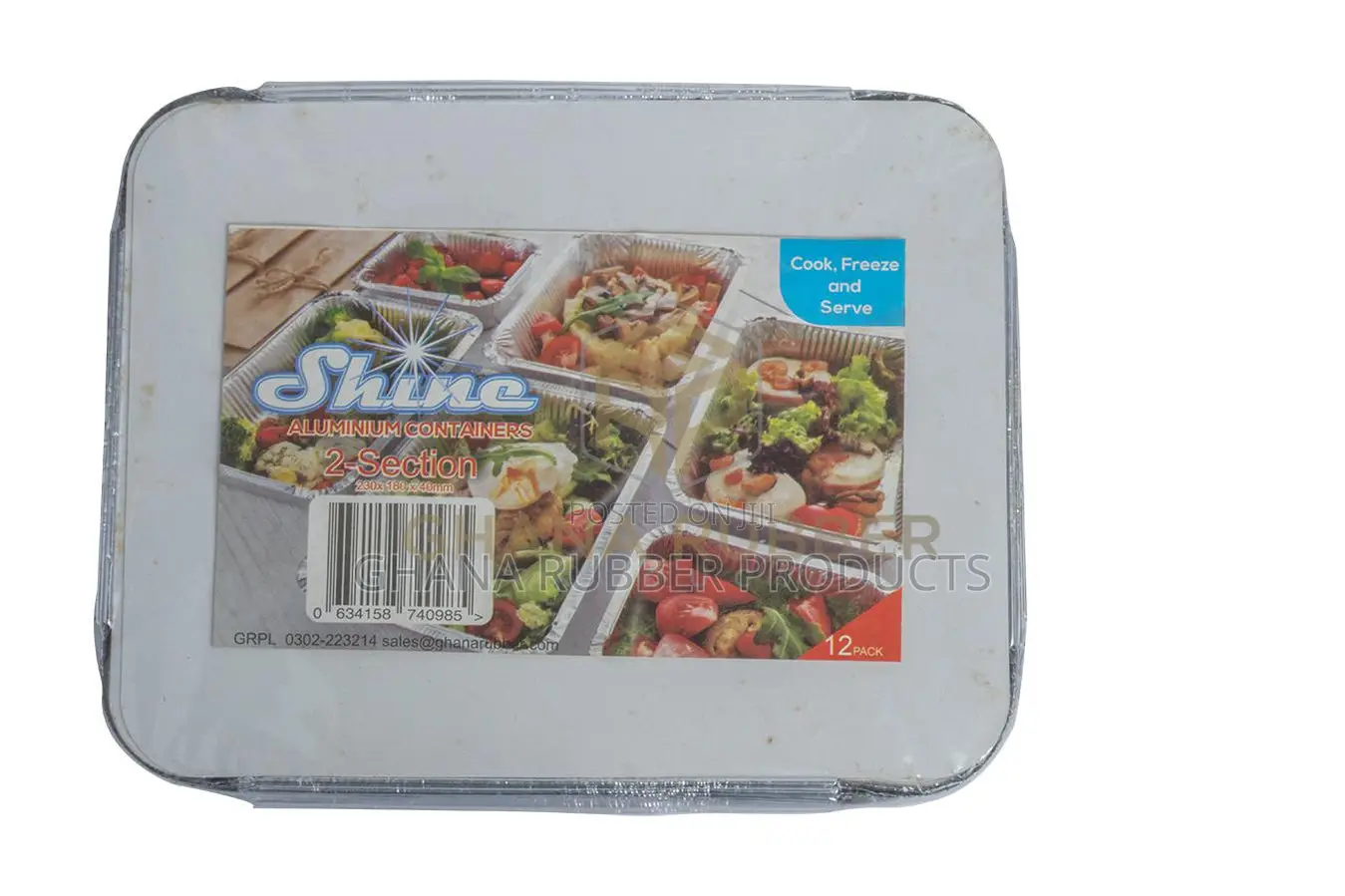 Retail Pack for Aluminium Food Container 2-Sec (28 Packets)
