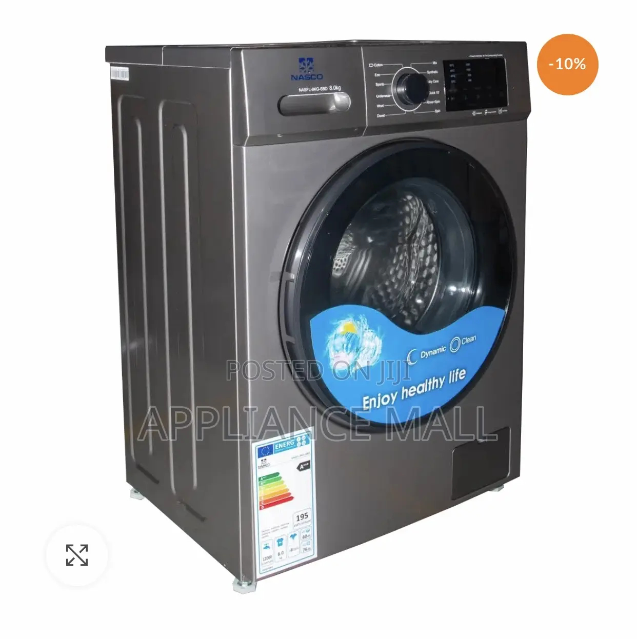 Nasco 9kg Front Load Fully Automatic Washing Machine