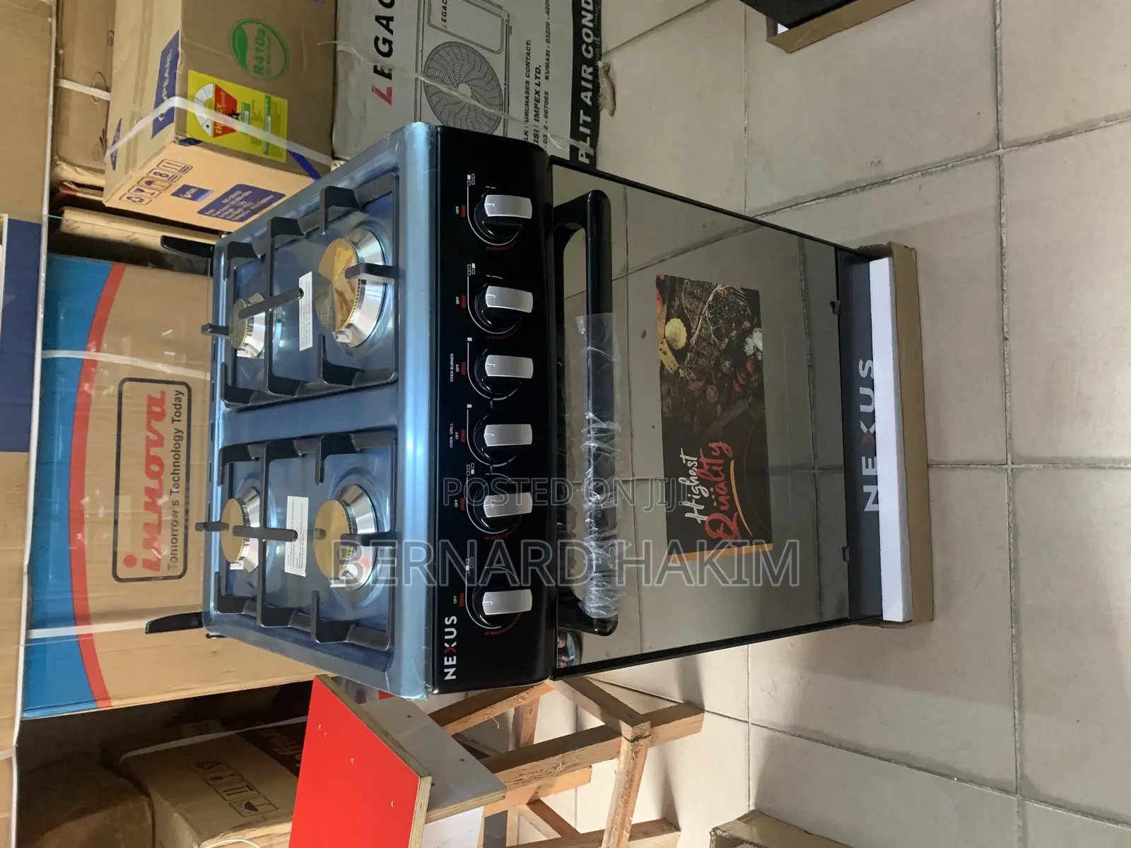 Nexus Gas Cooker 50*50 With Grill and Oven