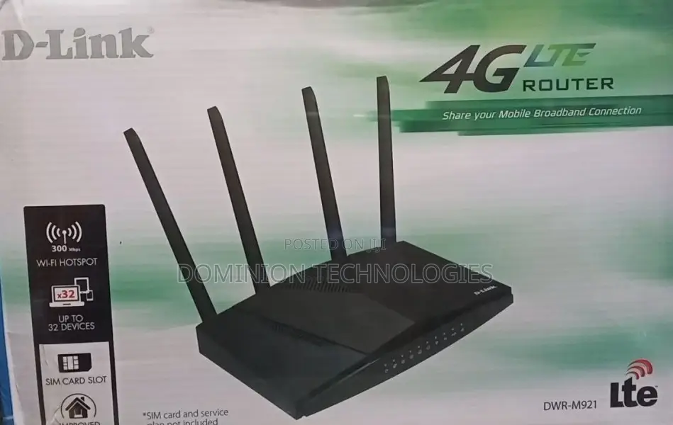 D-Link 4g N300 Lte Router Black DWR-M921
