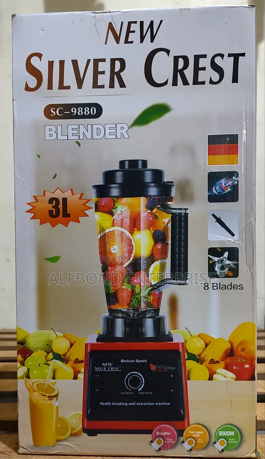 New Silver Crest Heavy Duty Commercial Blender