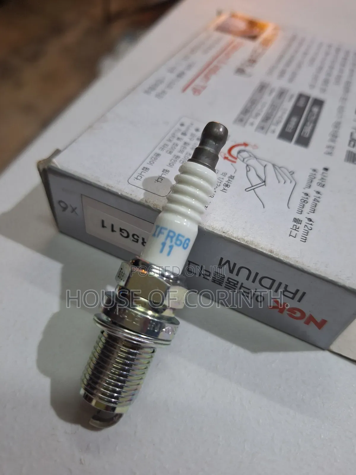 Spark Plugs. Original NGK, Korea. IRIDIUM 16' Short. IFR5G11