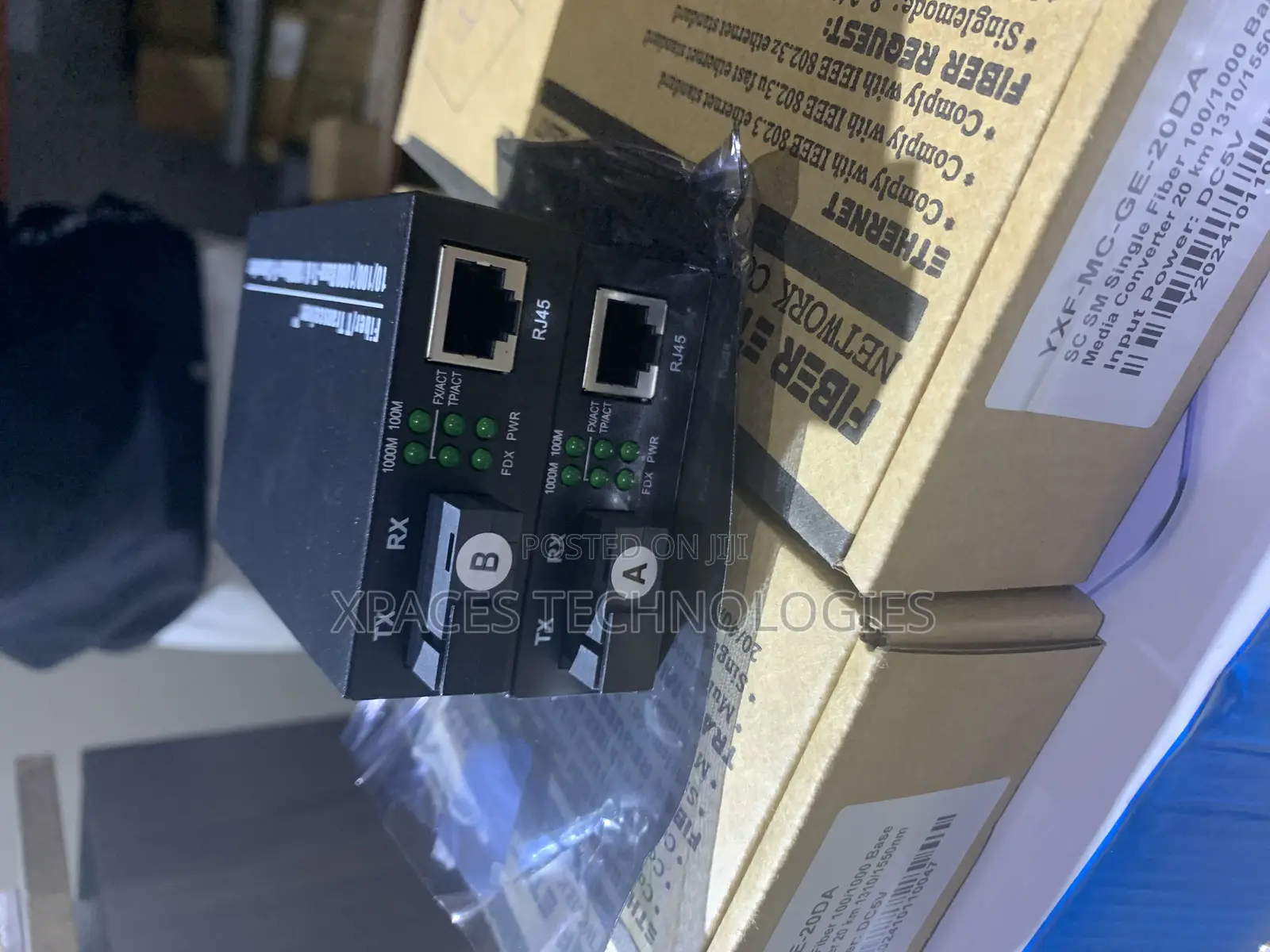 Fiber Media Converter Single Mode Gigabit a/B 10/100/1000