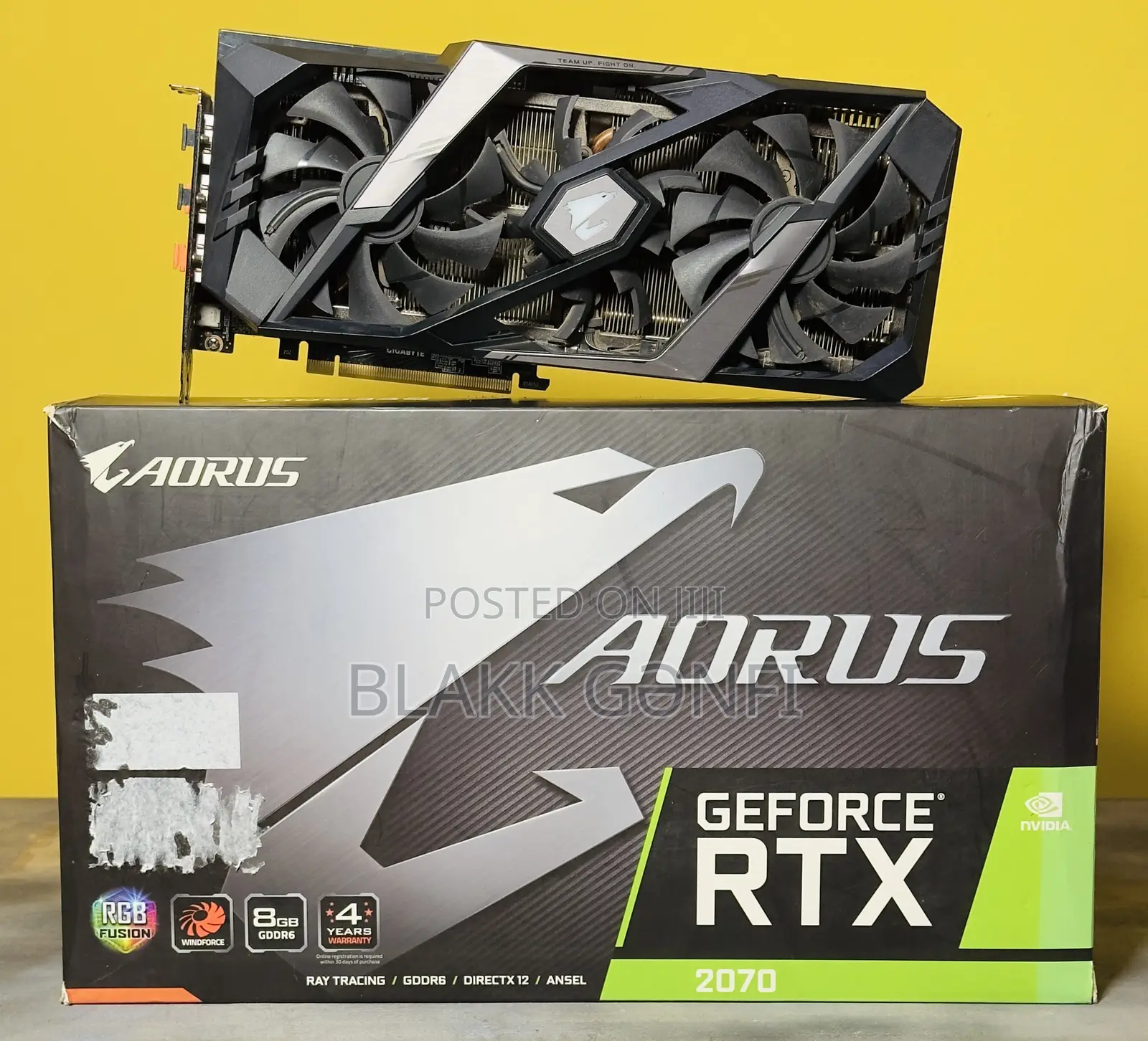 Gigabyte Aorus RTX 2070 8gb RGB Card