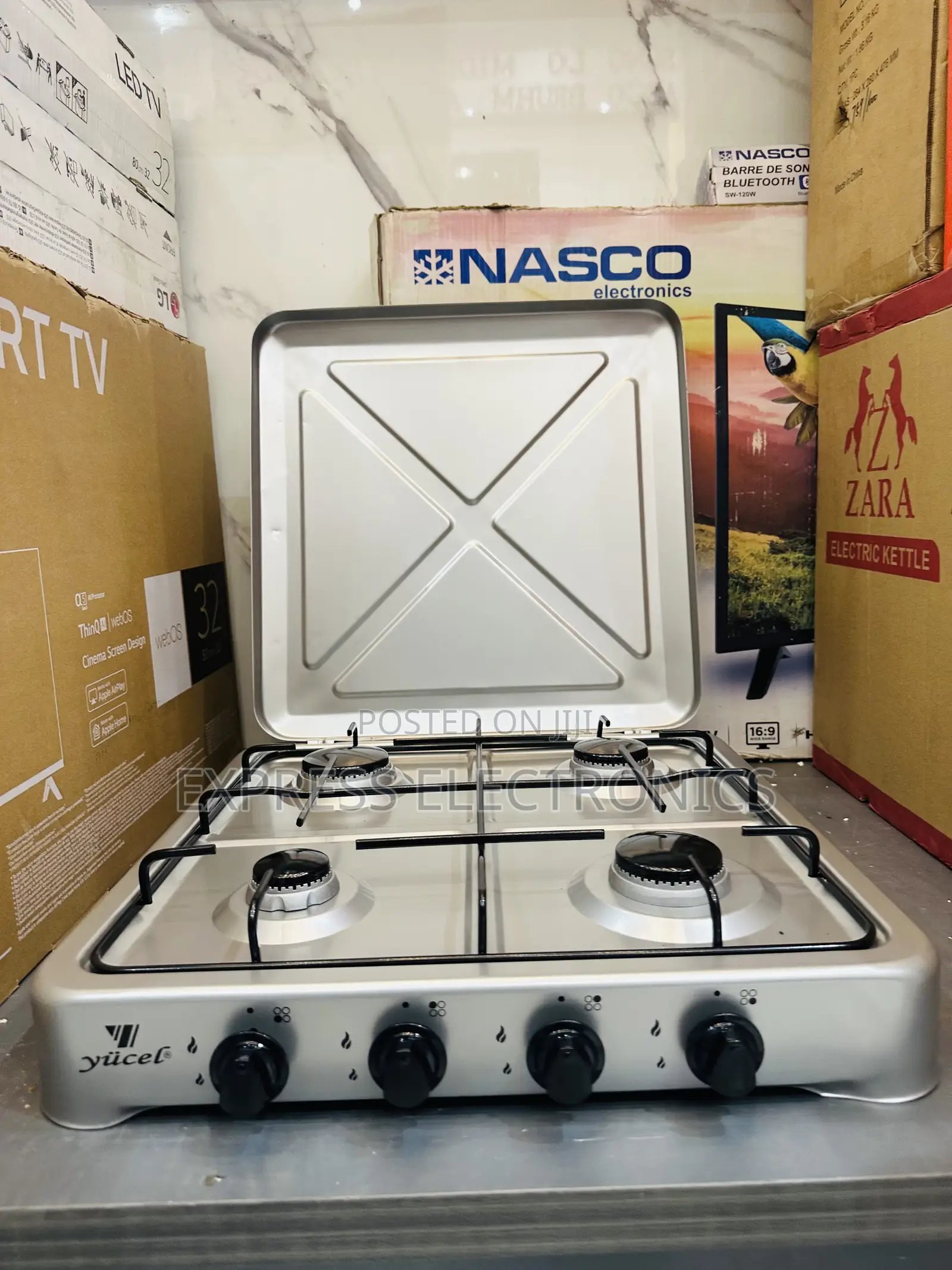 Dynamic Sleek Design Yucel 4burner Table Top Gas Cooker