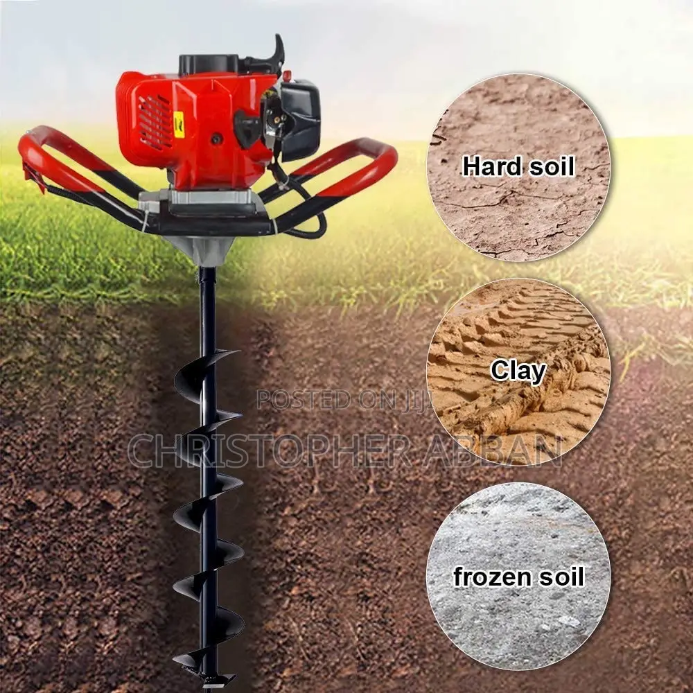 Earth Auger Drill. 55cc With One Bit