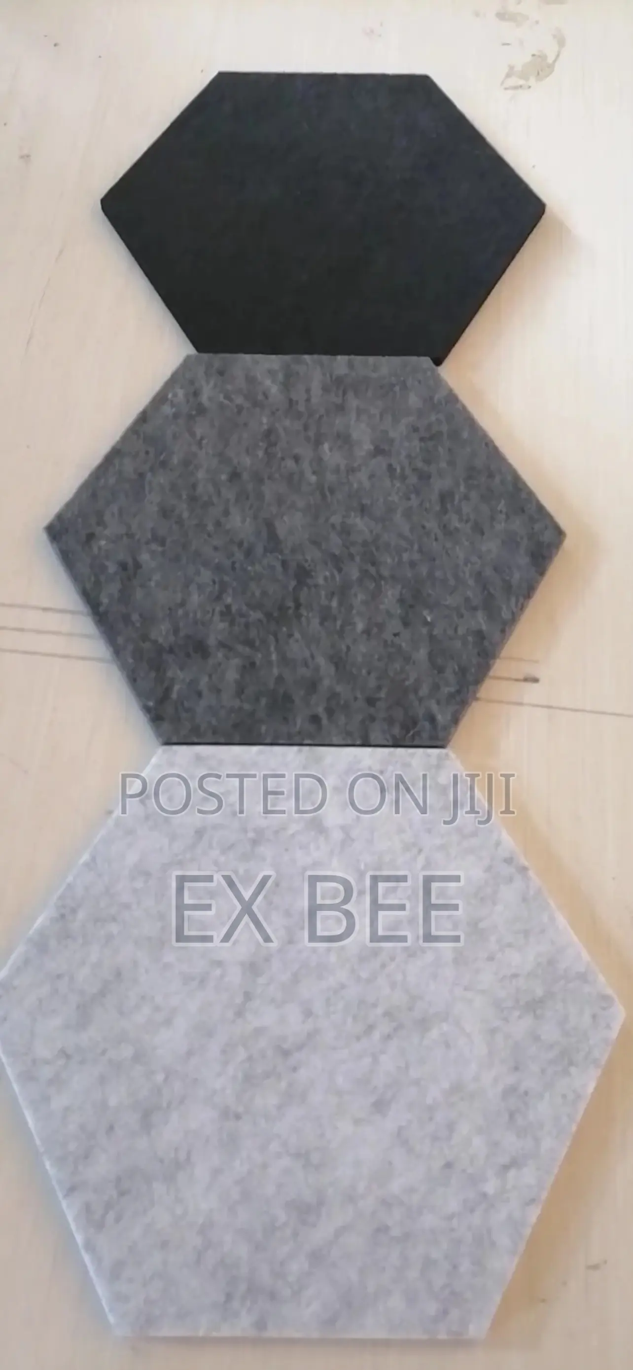 12pcs Hexagon Acoustic Panels Soundproofing Padding