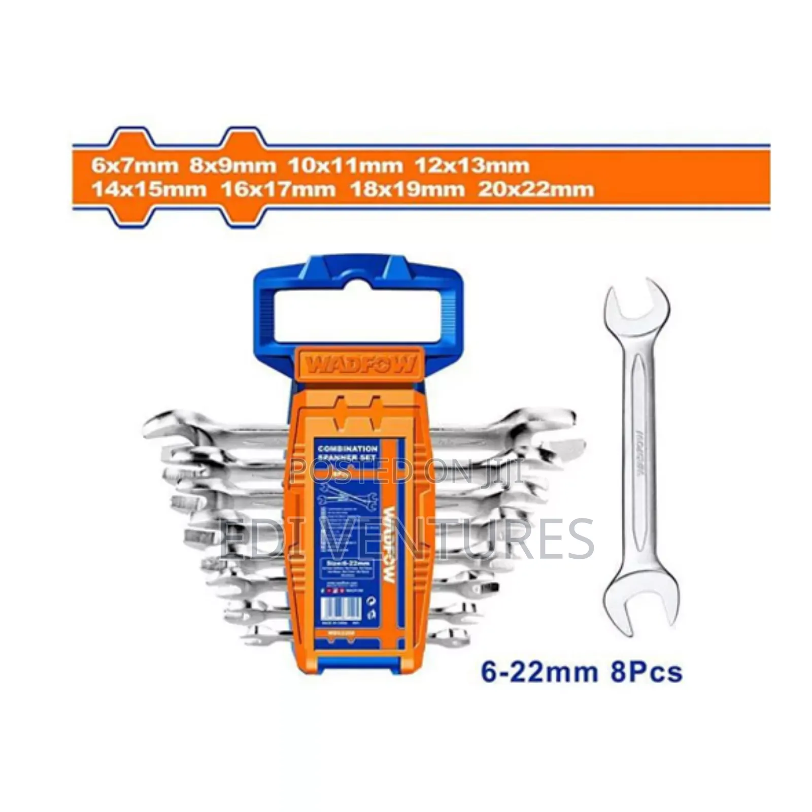 Wadfow Double Open End Spanner Set