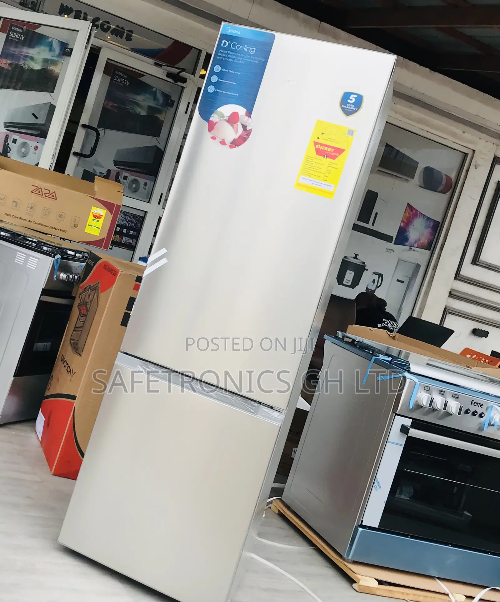 Sealed Midea 262 Liter Bottom Mount MDRB369FGN02 Fridge