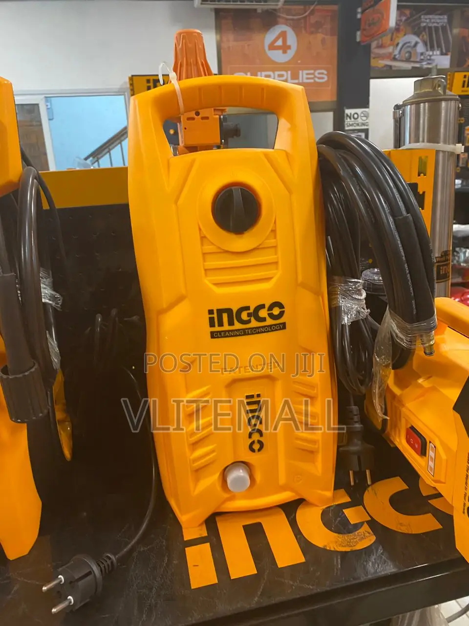 Ingco High Pressure Washer Hpwr14008, 1400 Watt, 130 Bar