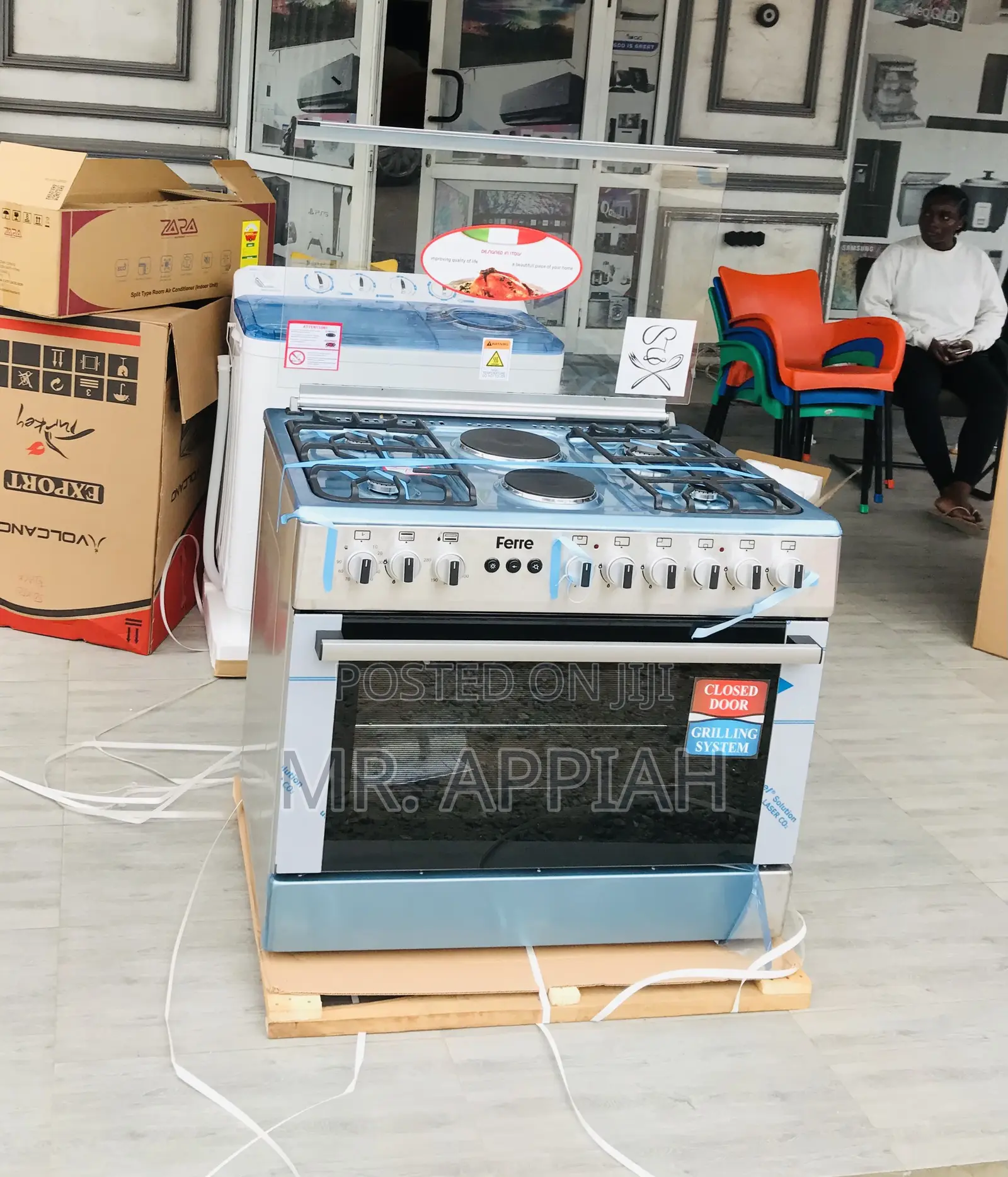 Order Ferre 60x90 4 Gas + 2 Electric Burner With Oven.