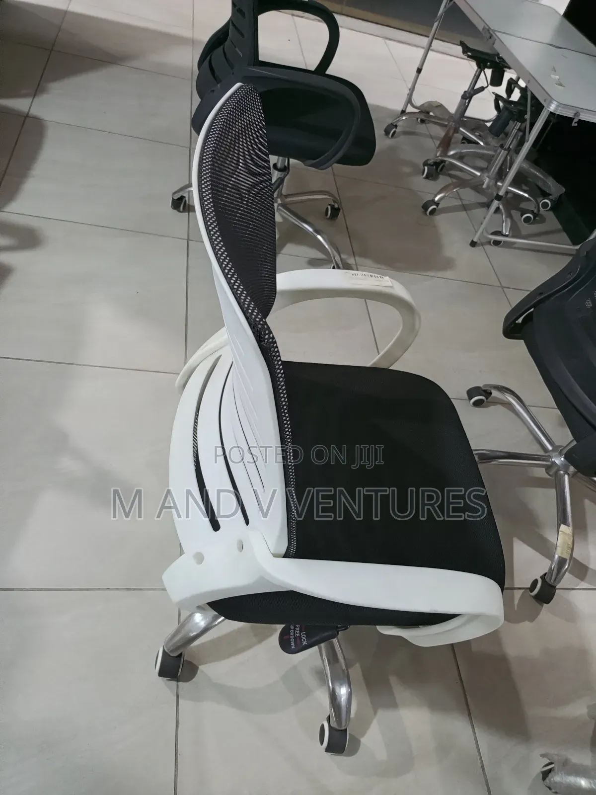 White Swivel Chair