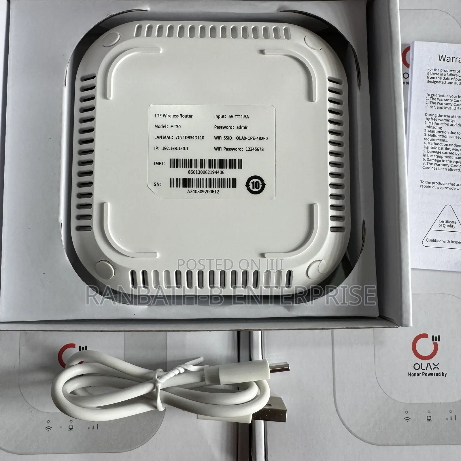 Olax MT30 LTE Advanced CPE Router